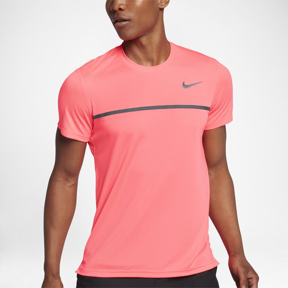 hot pink and black nike shirt