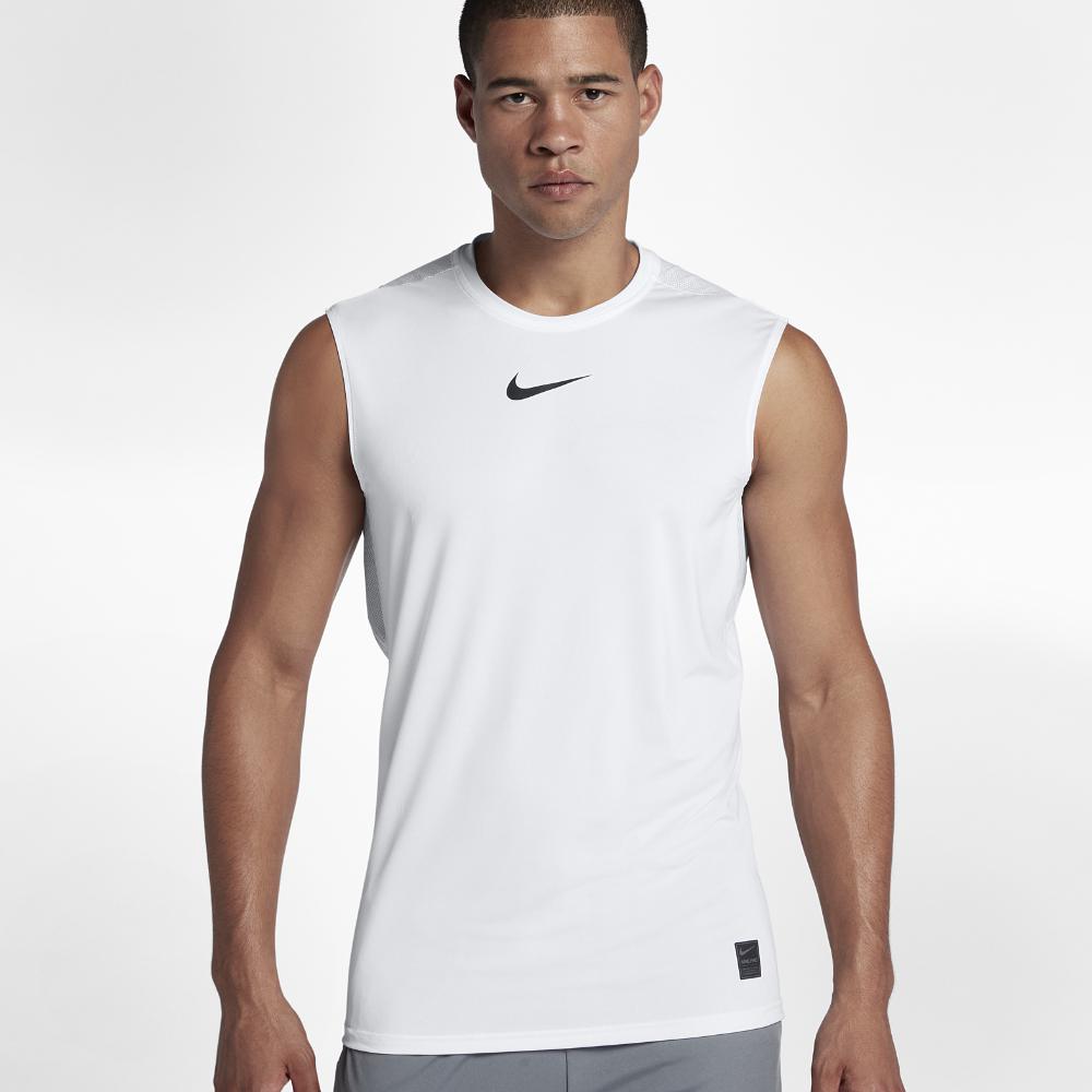 Lyst - Nike Pro Men's Sleeveless Training Top in White for Men