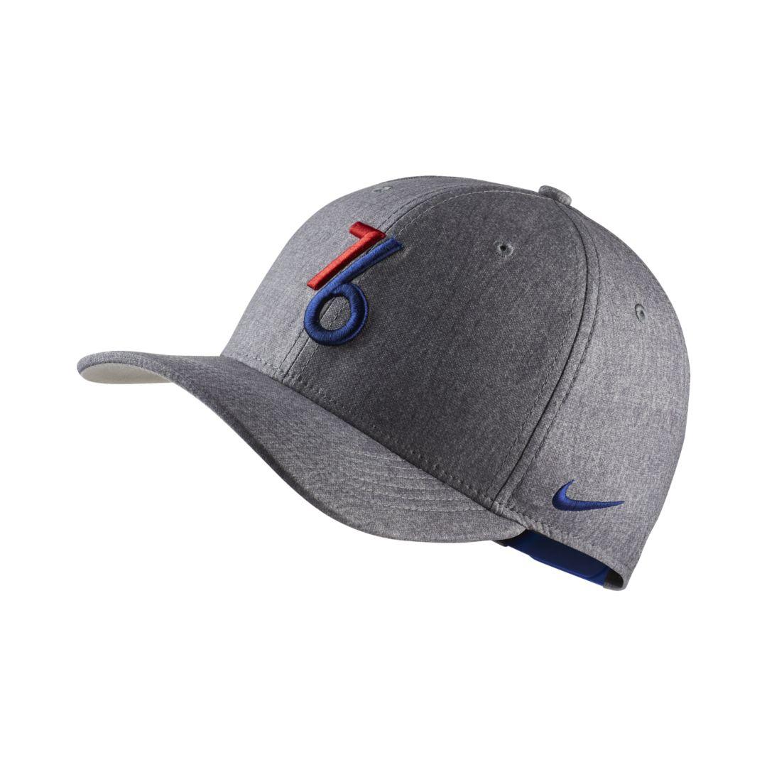 Nike Philadelphia 76ers City Edition Aerobill Classic99 Nba Hat in Gray