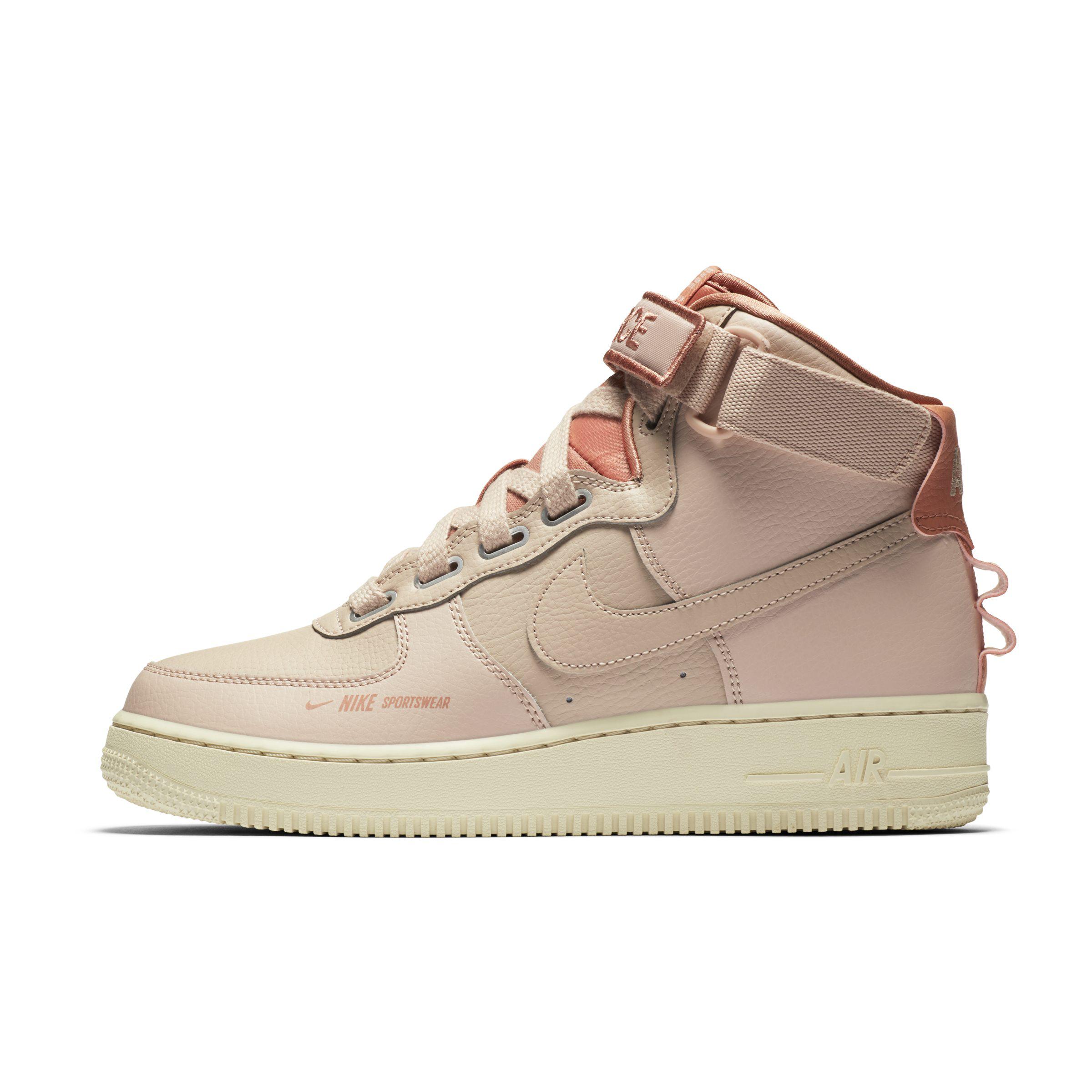 Nike Leather Air Force 1 High Utility Shoe in Cream (Natural) - Lyst