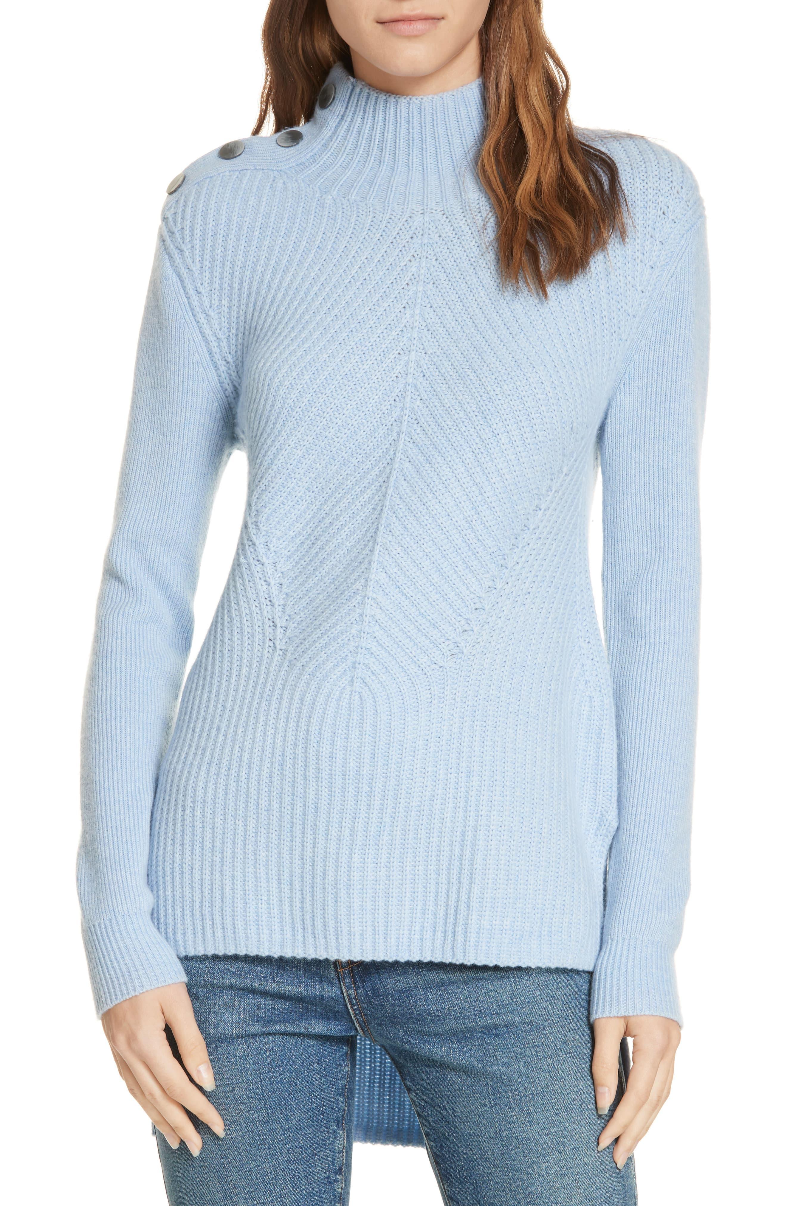 Veronica Beard Rama Merino Wool & Cashmere High/low Sweater in Blue ...