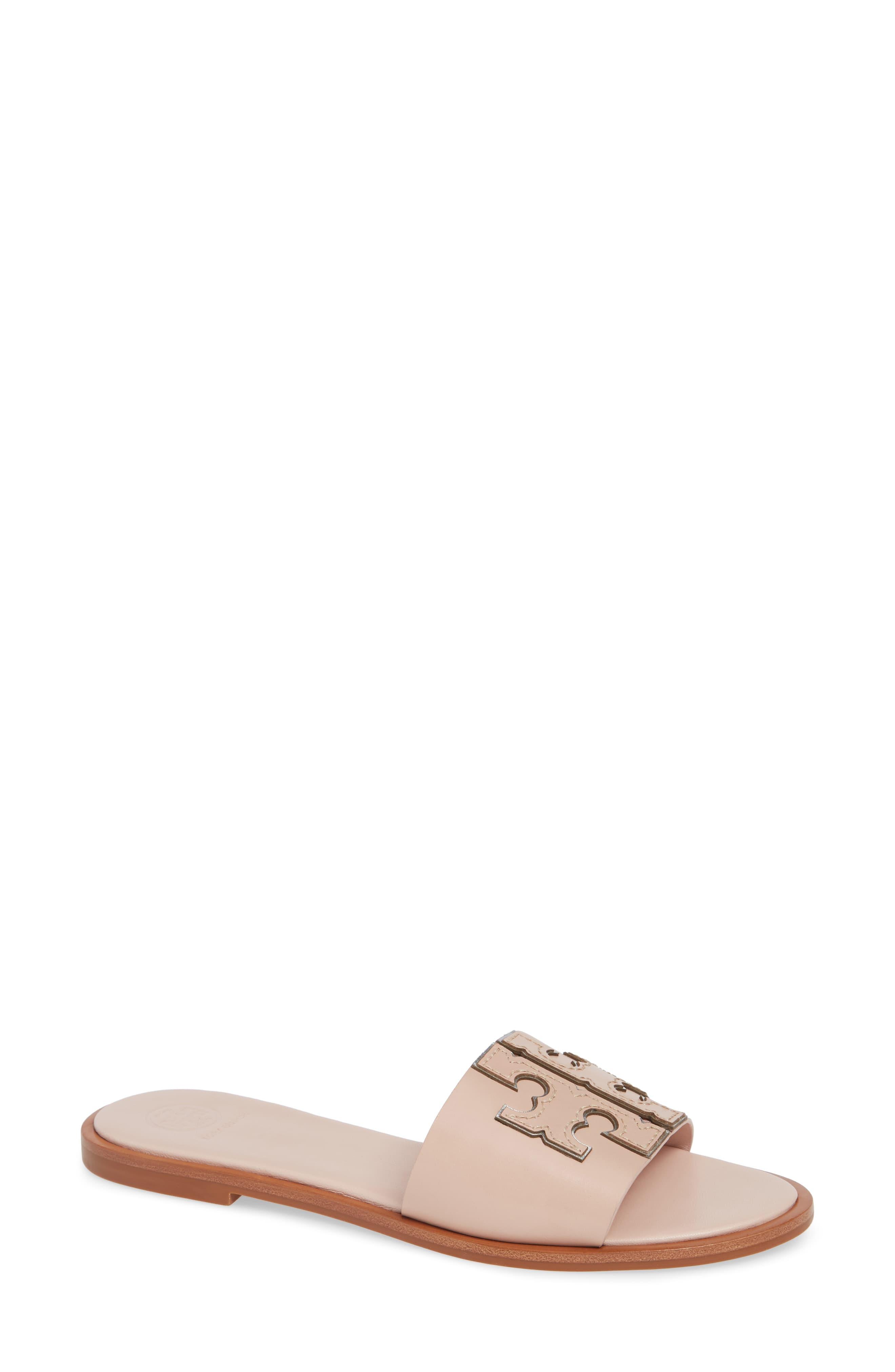 tory burch ines mid heel slide