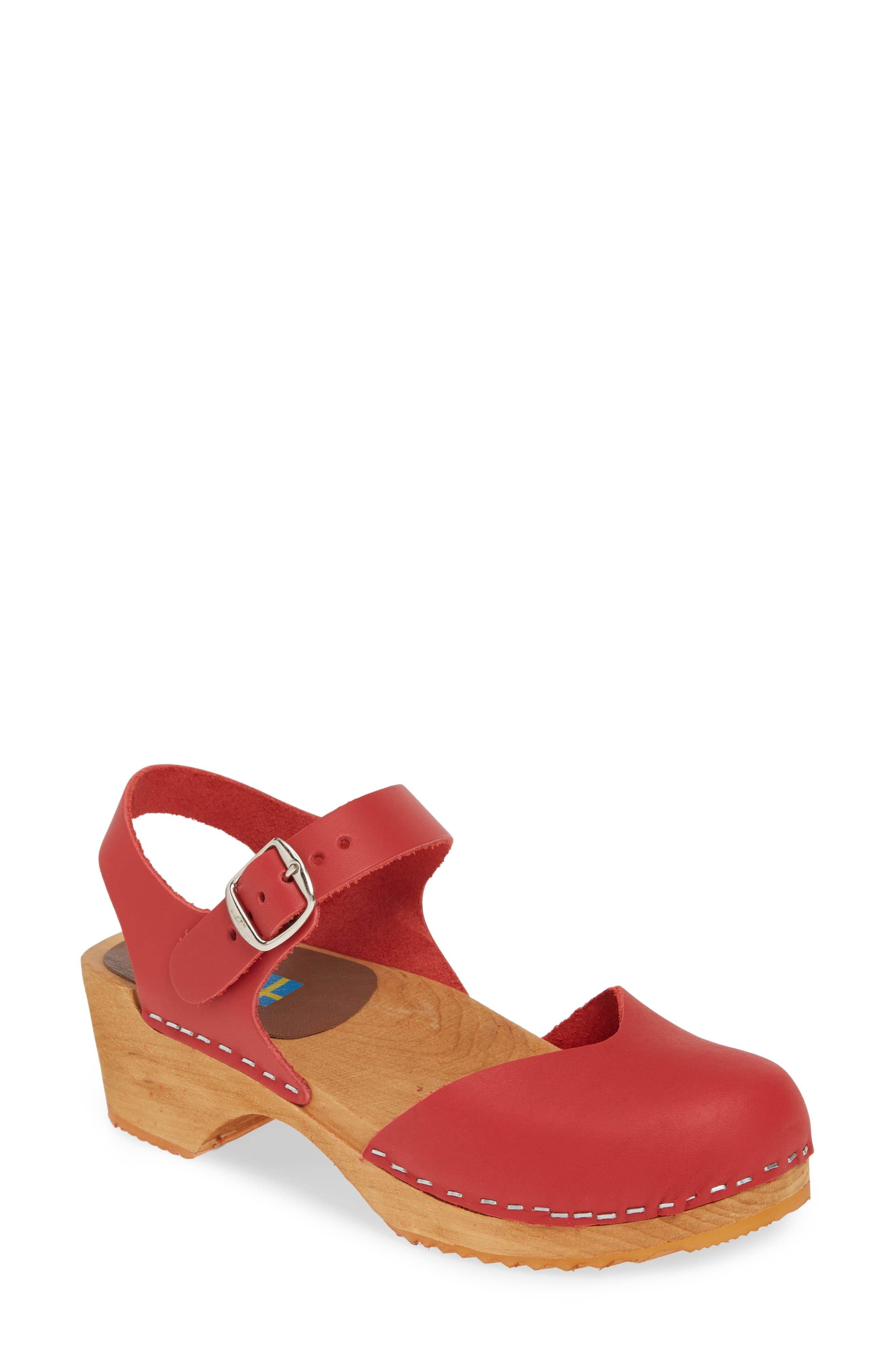 MIA Sofia Swedish Clogs in Red - Lyst