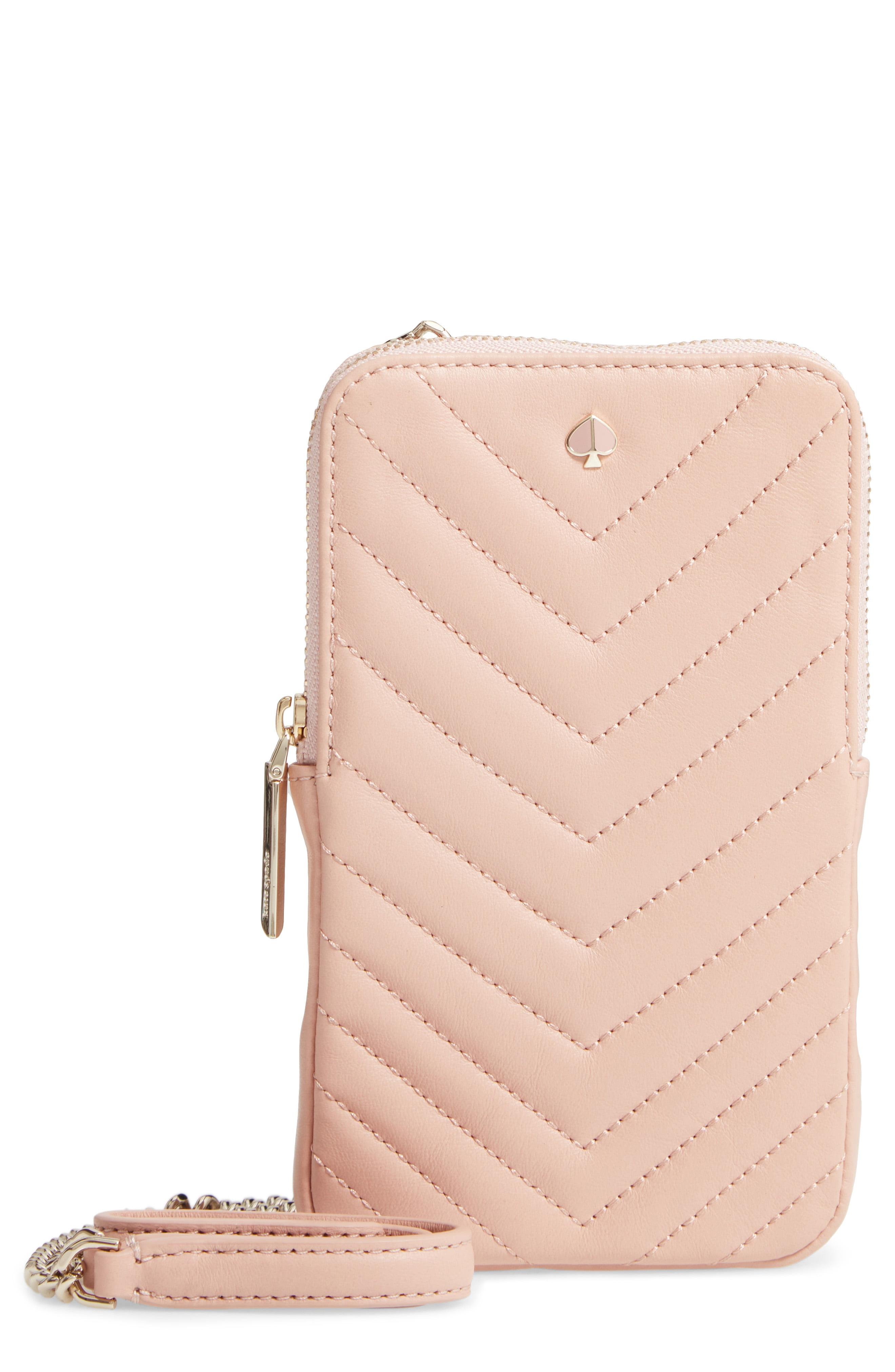 Lyst - Kate Spade Amelia Quilted Leather Phone Crossbody Bag in Pink