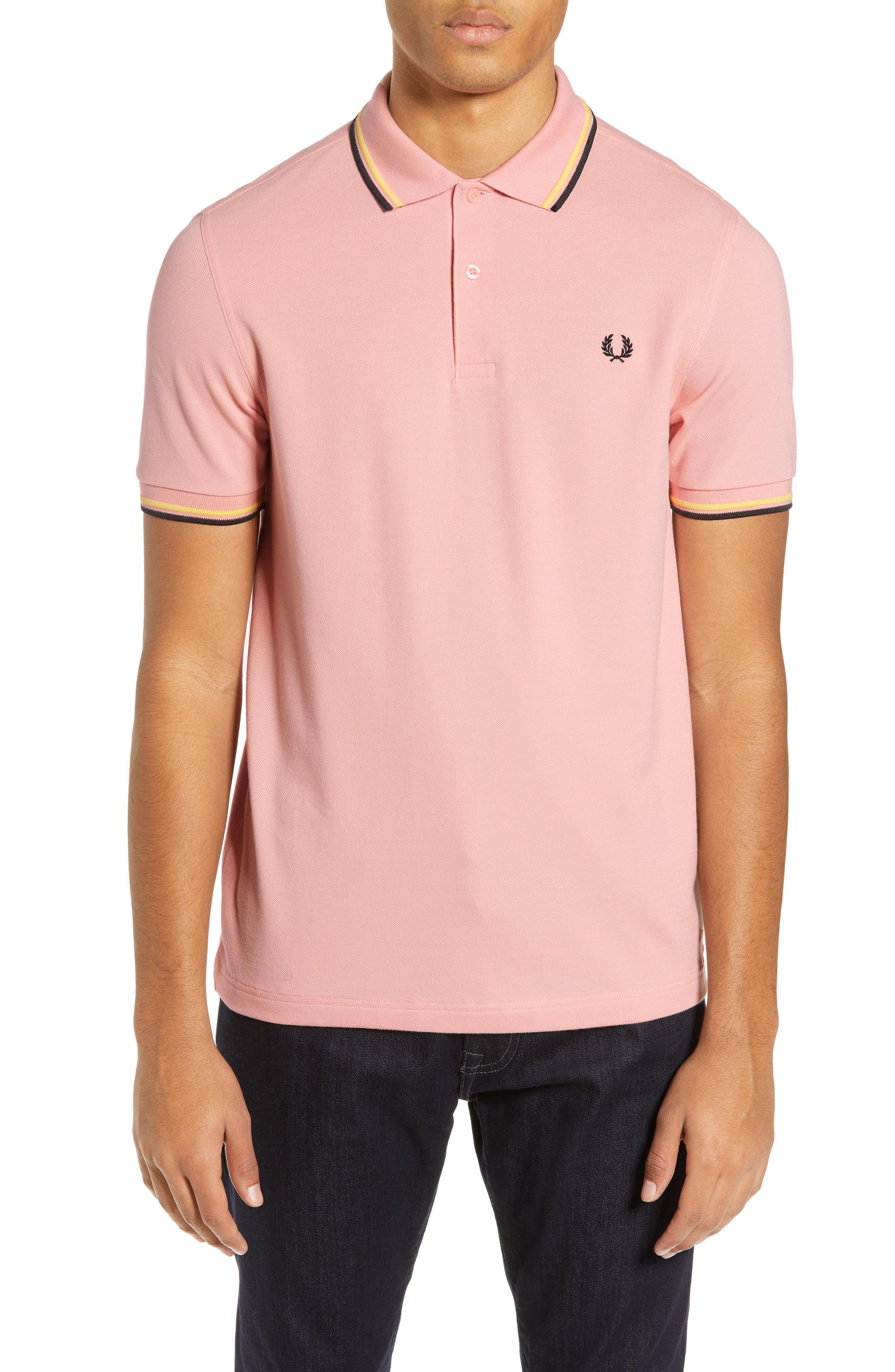 Lyst - Fred Perry Extra Trim Fit Twin Tipped Pique Polo in Pink for Men