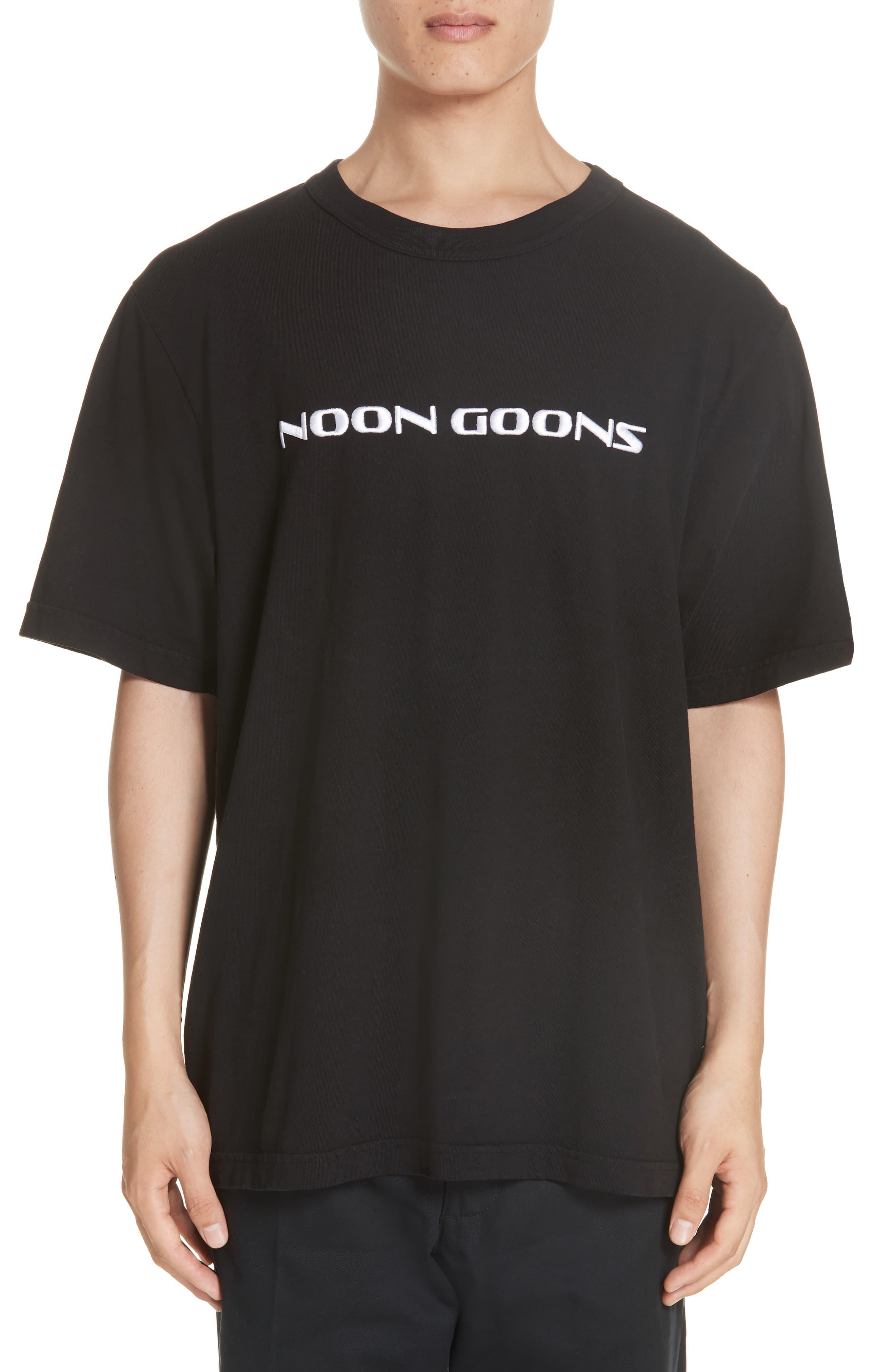 Noon Goons Embroidered Logo T-shirt in Black for Men - Lyst