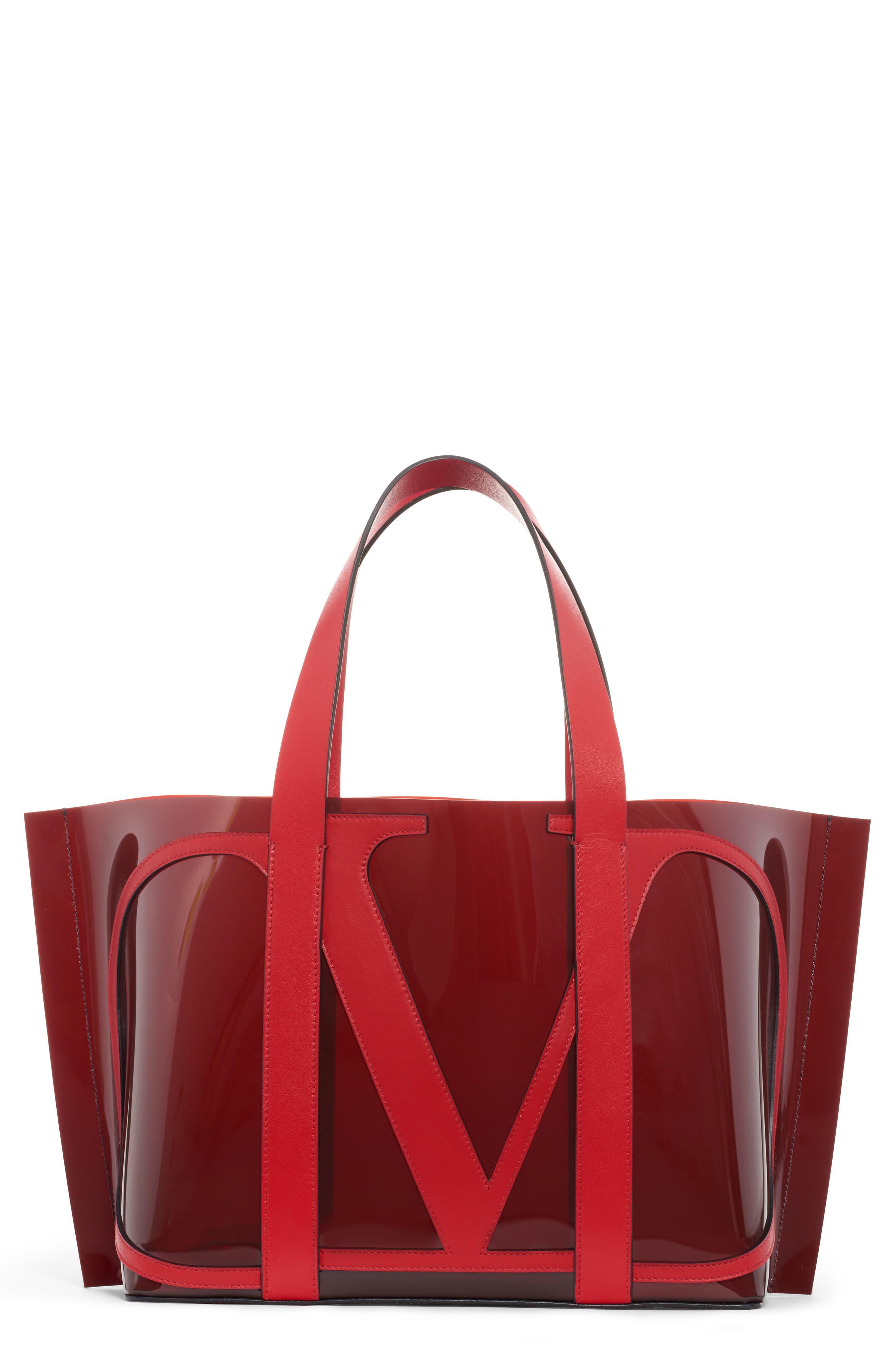 valentino v logo escape tote