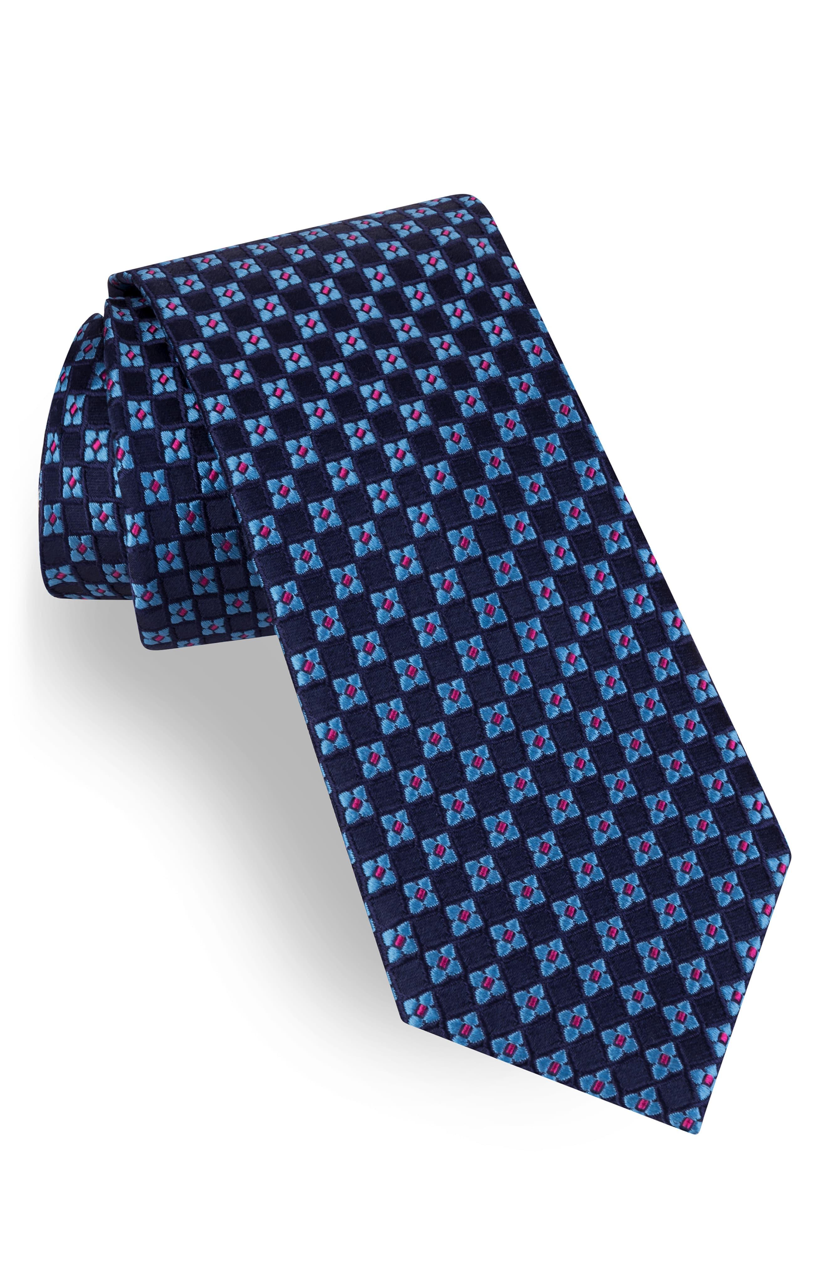 Ted Baker Floral Silk Tie in Blue for Men - Lyst