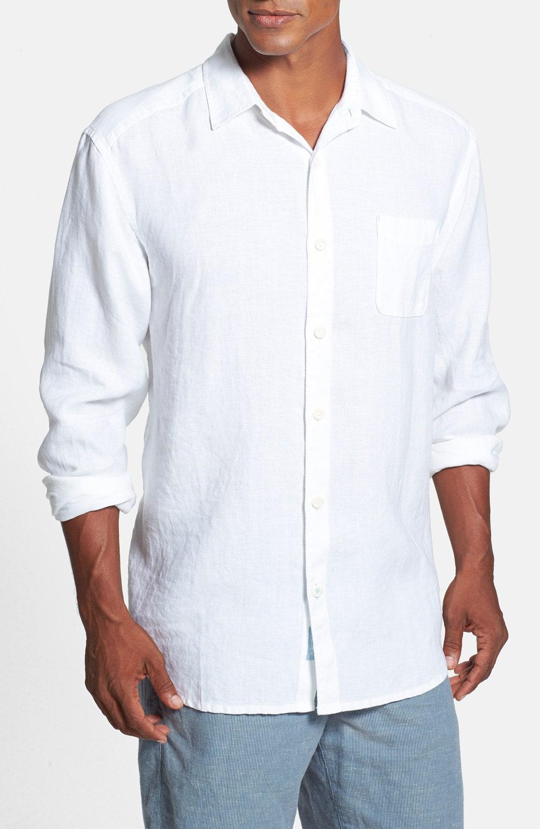 Lyst - Tommy Bahama 'sea Glass Breezer' Original Fit Linen Shirt in ...