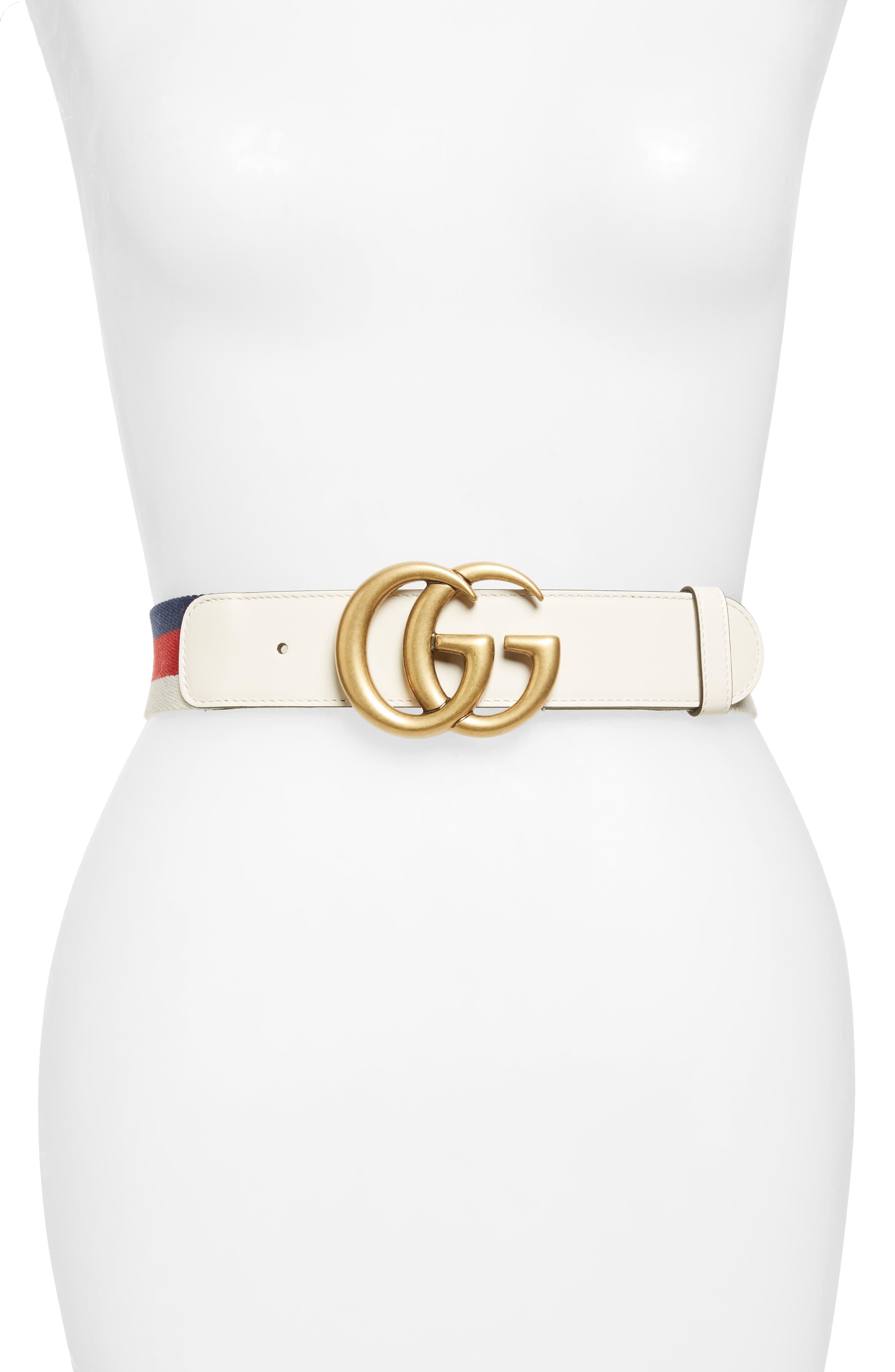 Gucci Double-g Belt in Metallic - Lyst
