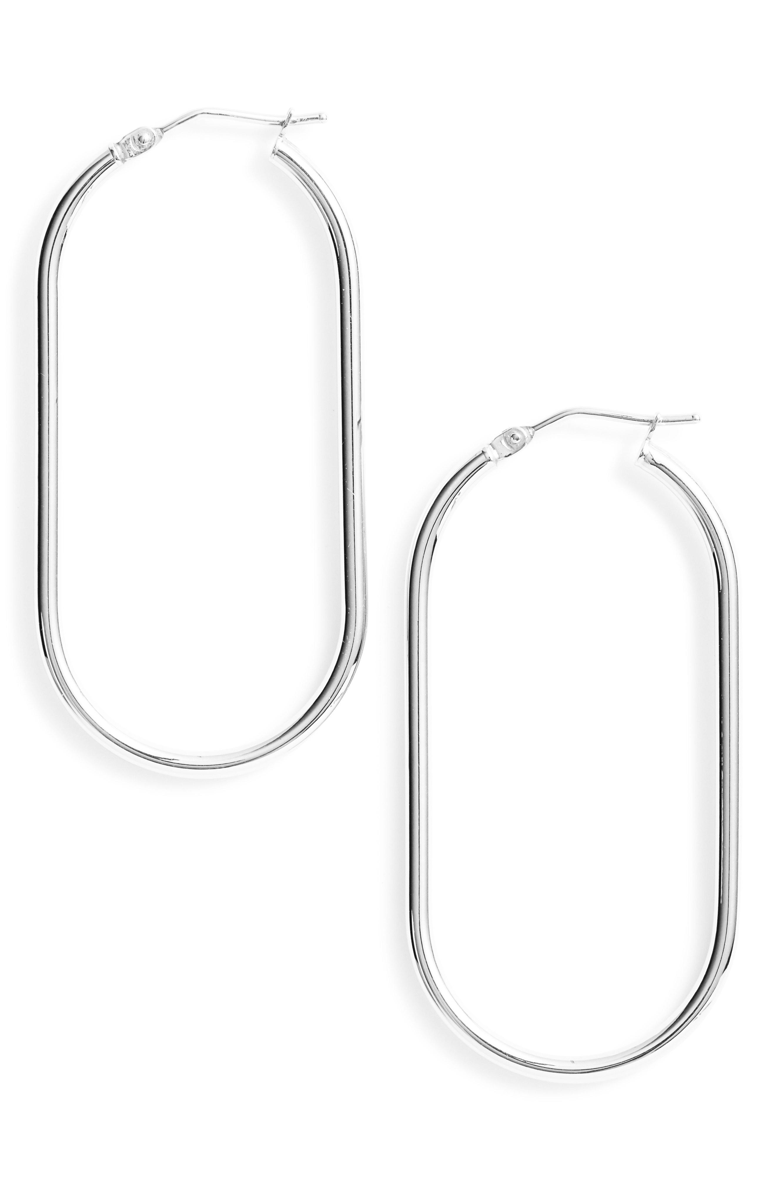 Lyst Bony Levy 14k Gold Oblong Hoop Earrings Nordstrom Exclusive Bony Levy Women S Metallic 14k Gold Oblong Hoop Earrings Nordstrom