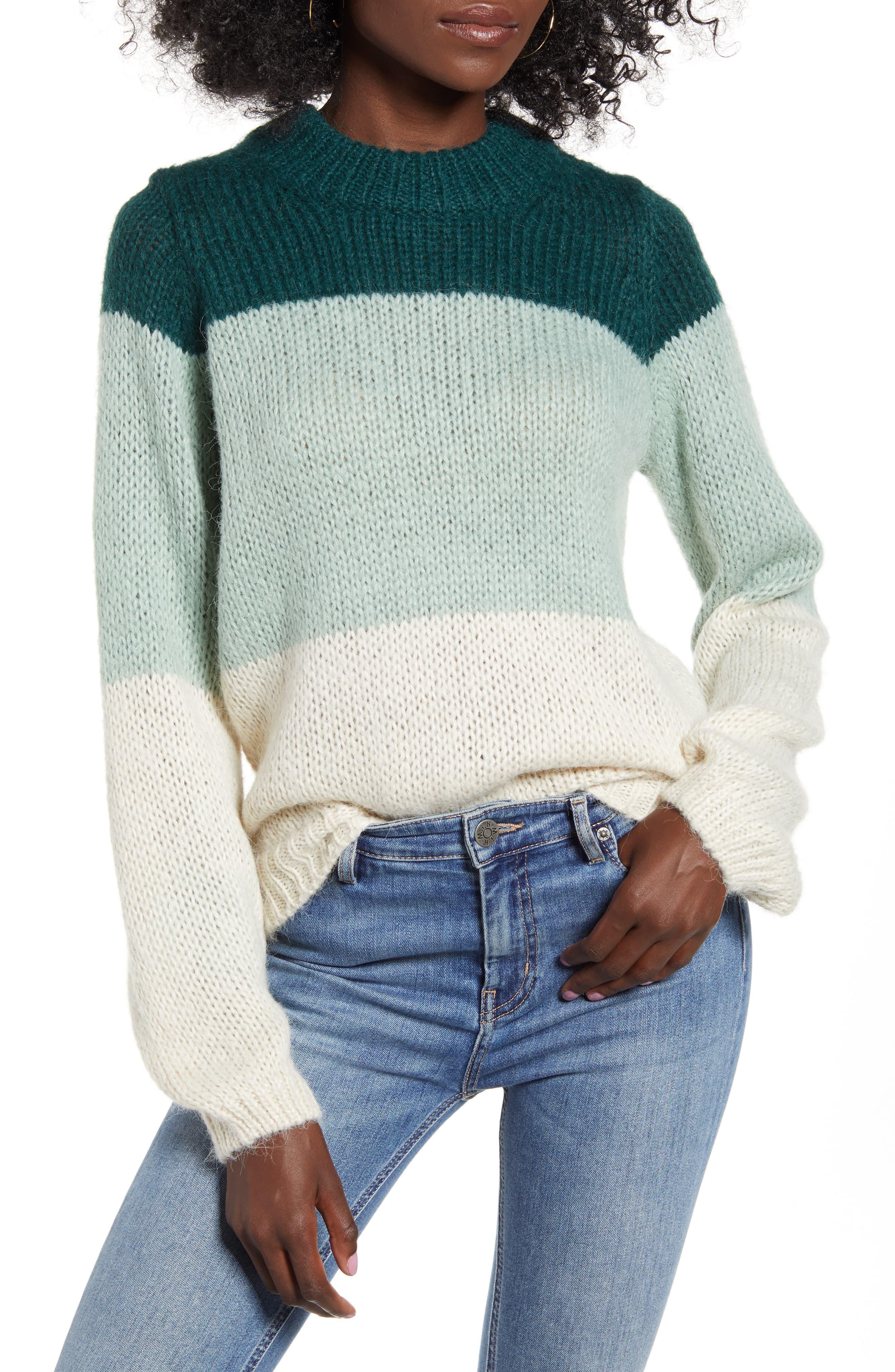 easy street colorblock sweater
