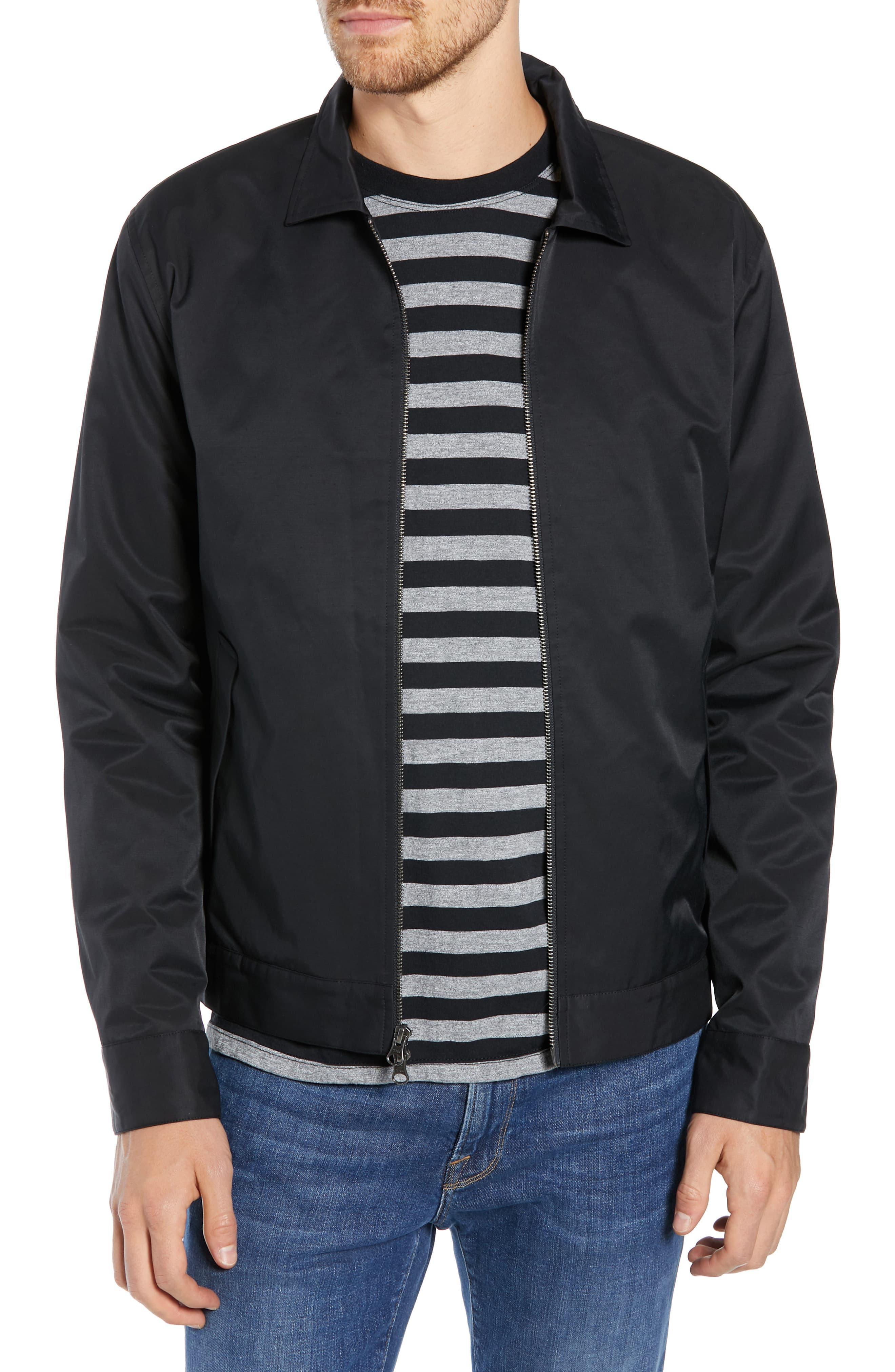 FRAME Slim Fit Jacket With Quilted Lining in Black for Men - Lyst