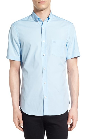 slim fit short sleeve white shirts