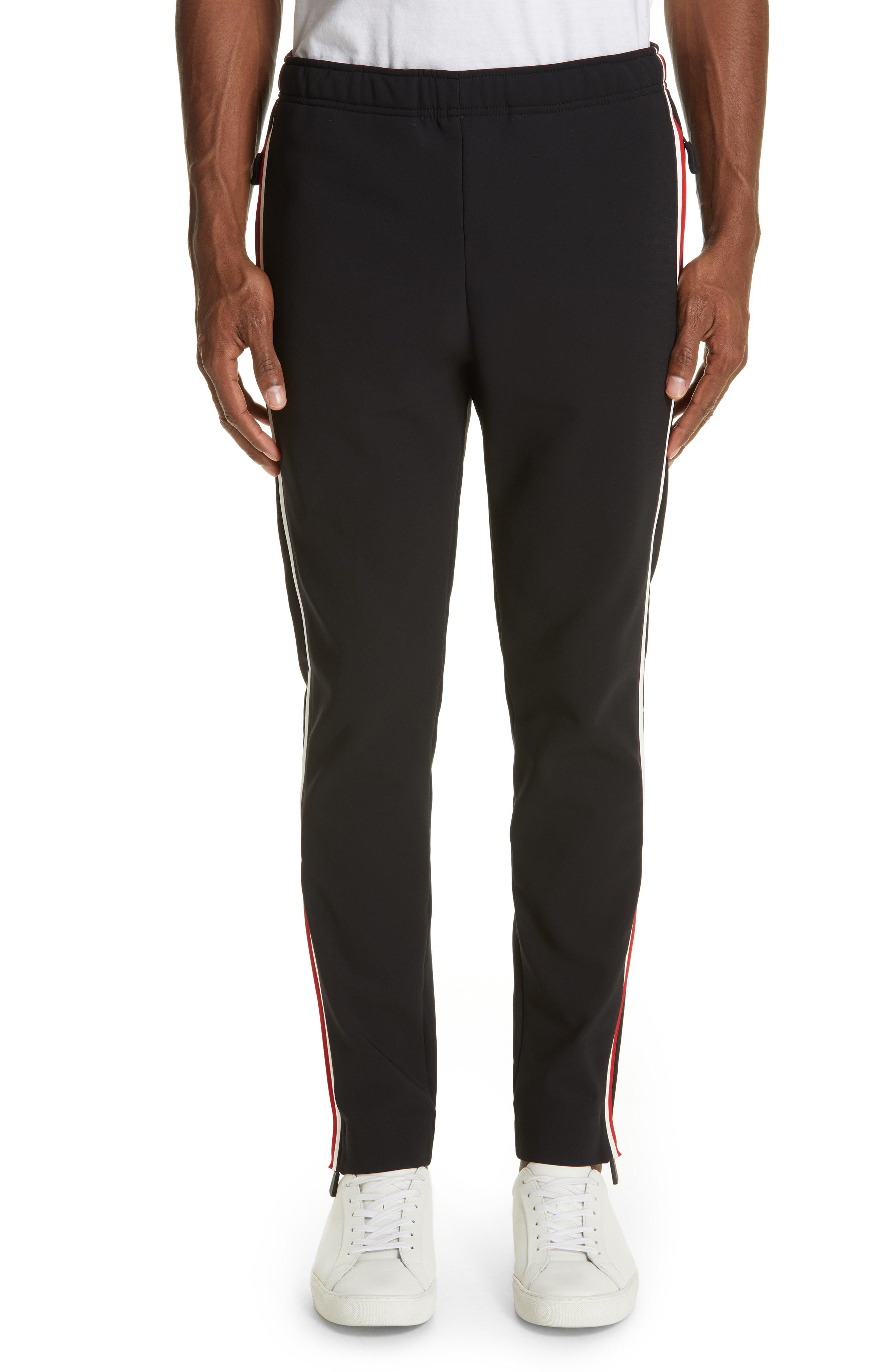 Lyst - Moncler Pantalone Side Stripe Track Pants in Black for Men