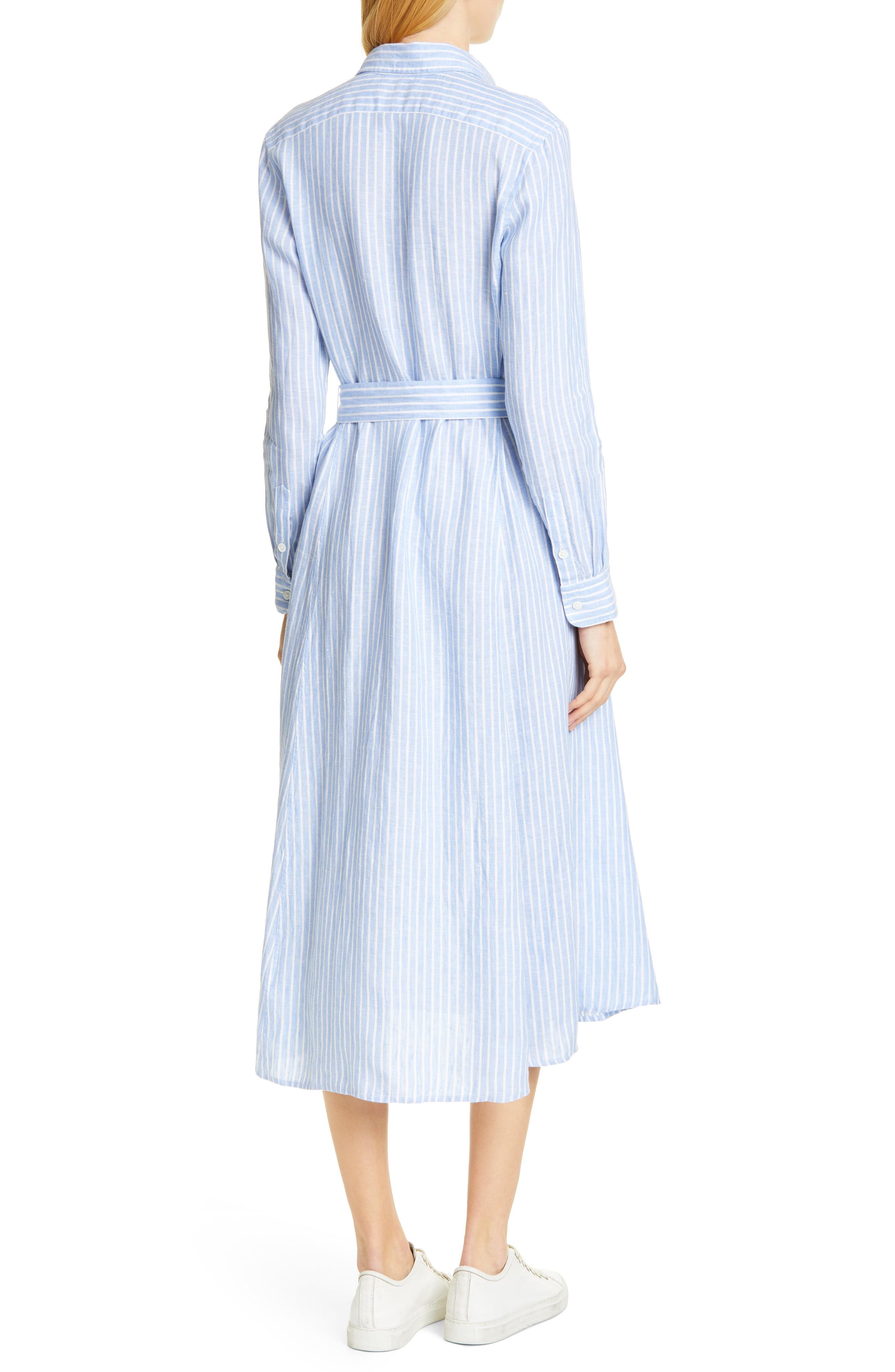 Lyst - Polo Ralph Lauren Women's Ashton Striped Linen Shirt Dress
