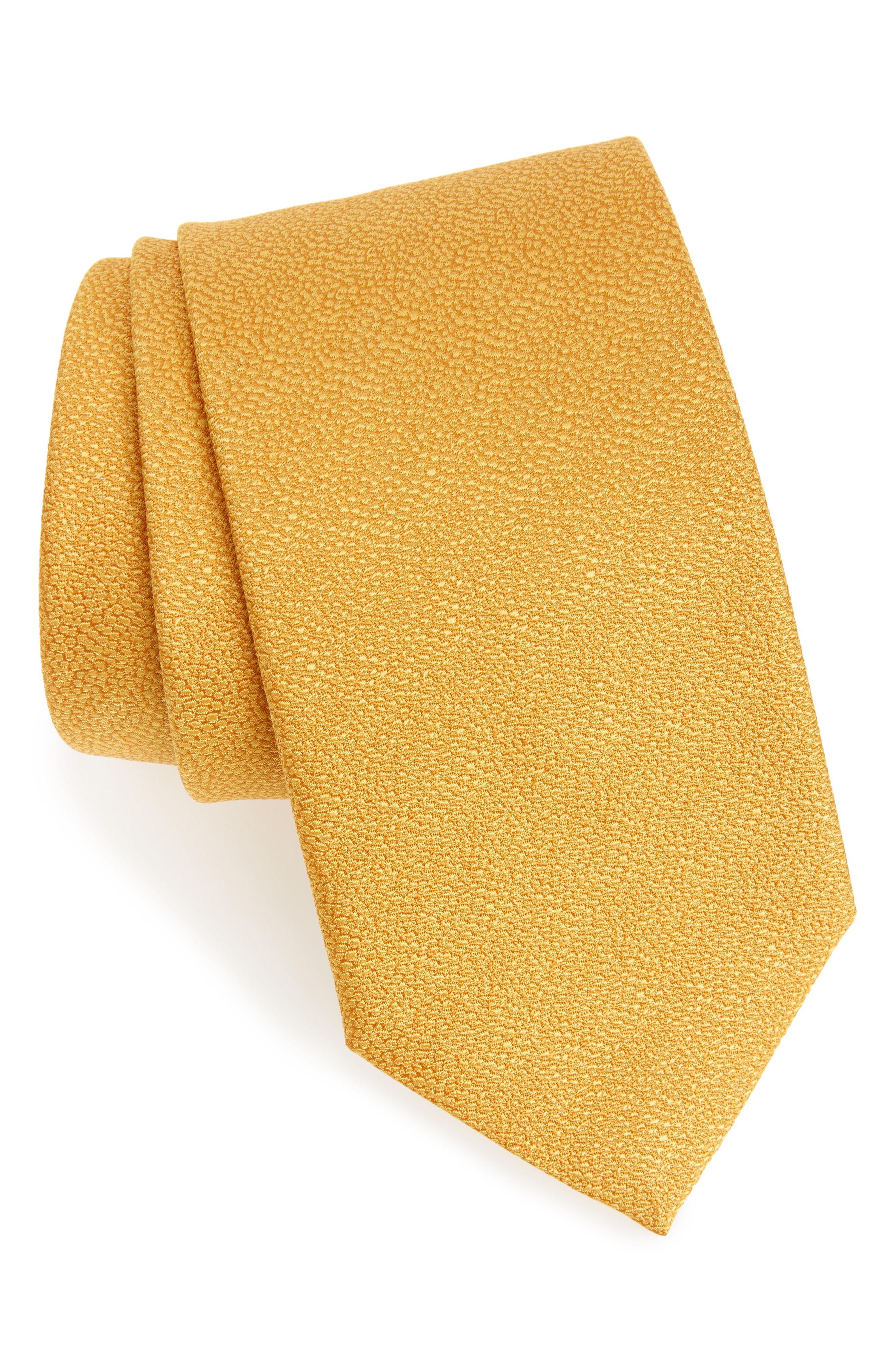 yellow ferragamo tie