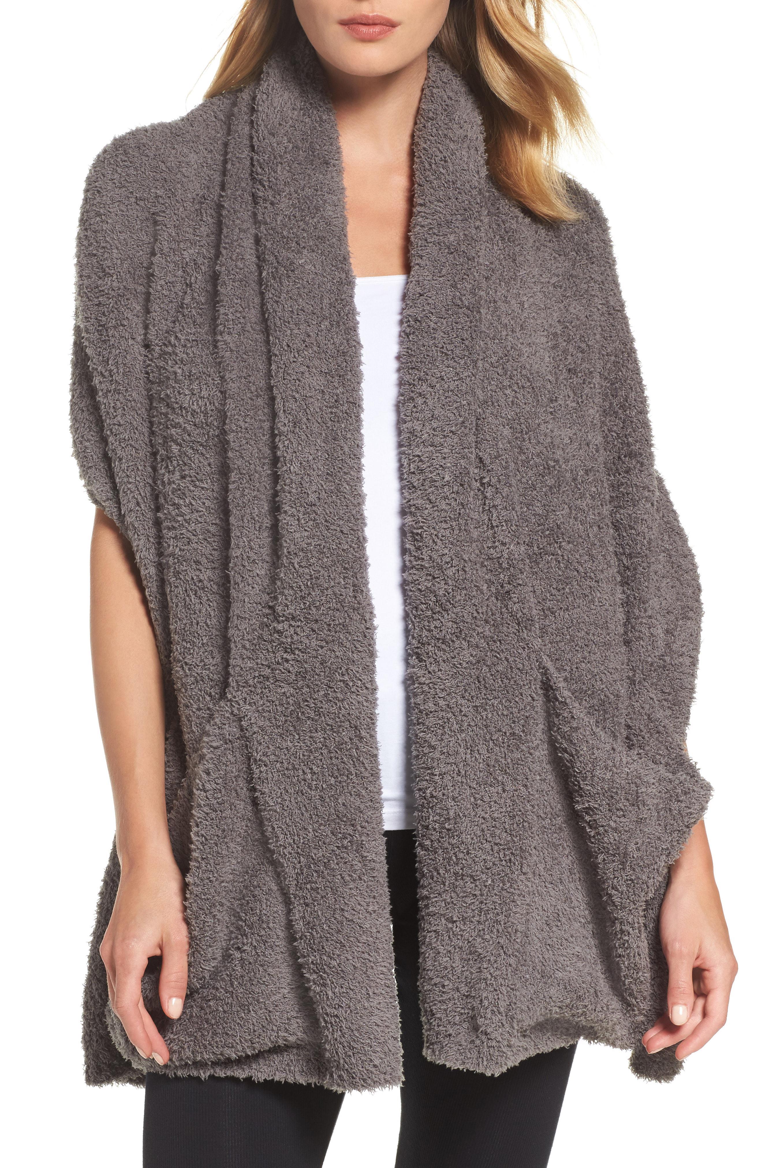 Barefoot Dreams Barefoot Dreams Cozychic Travel Shawl in Gray Lyst
