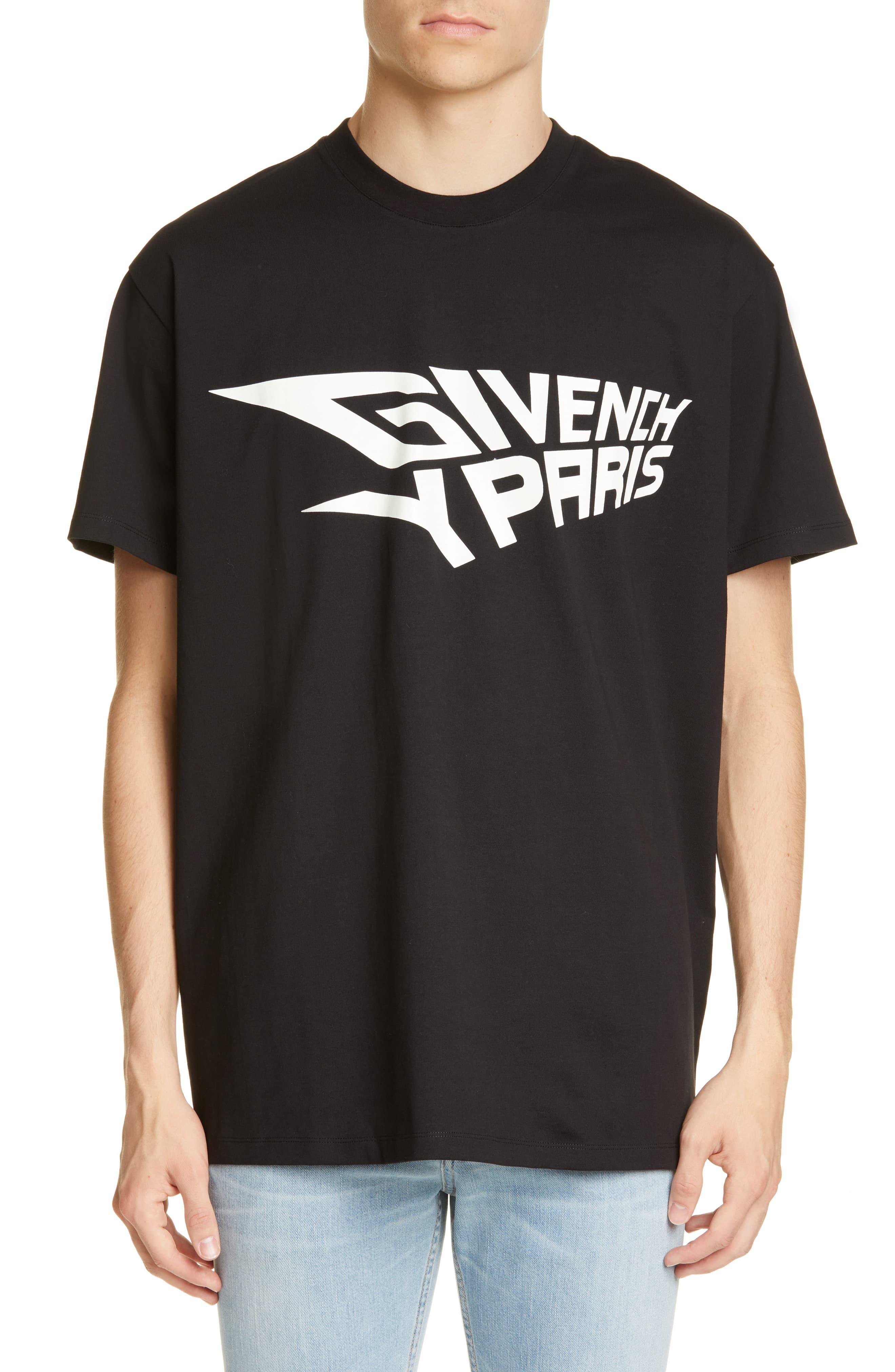 Givenchy Cotton Logo Printed T-shirt in Black for Men - Save 43% - Lyst