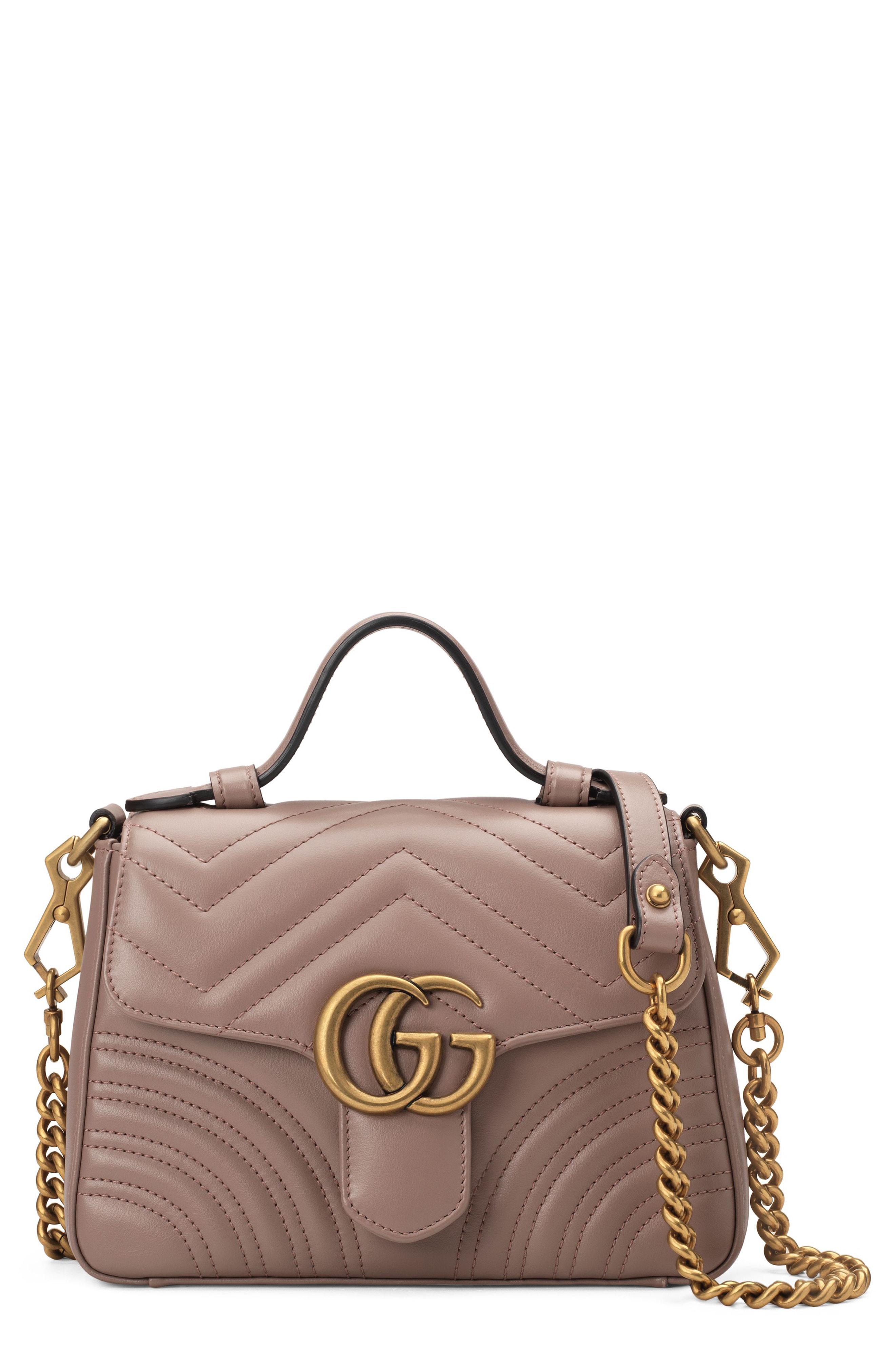 Lyst - Gucci Marmont 2.0 Leather Top Handle Bag - Save 31%