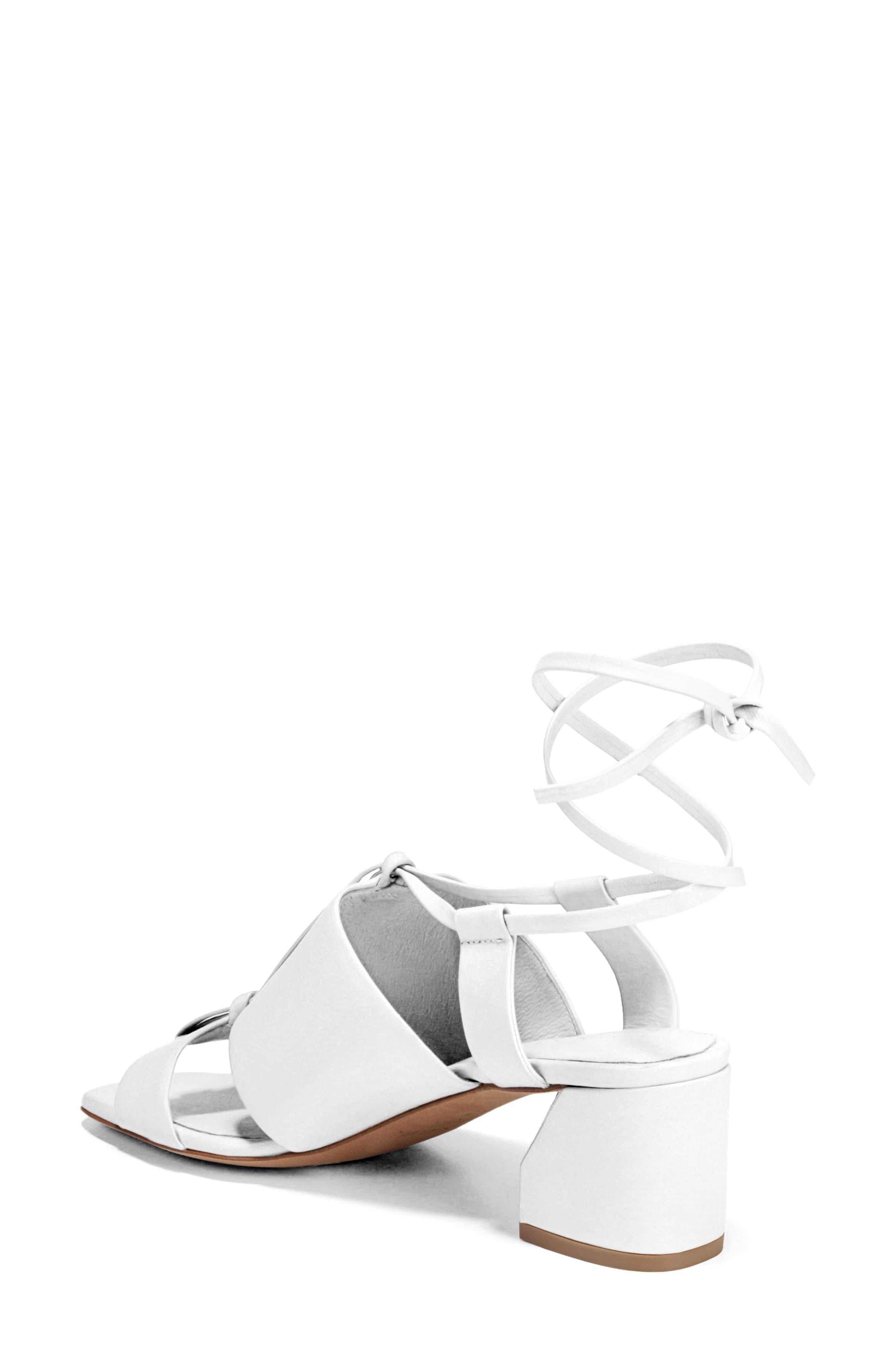 Vince Women's Dunaway Ankle Tie Sandals in White - Lyst
