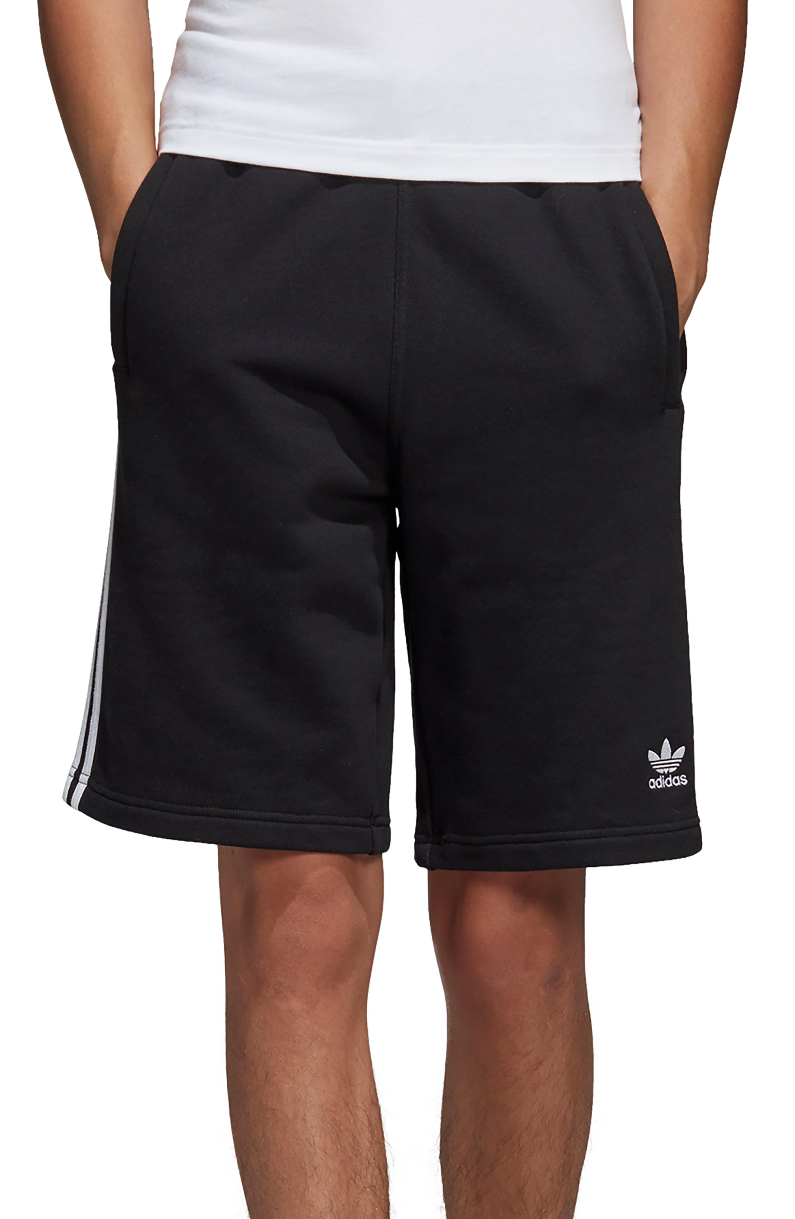 Lyst - adidas Originals 3-stripes Athletic Shorts in Black for Men