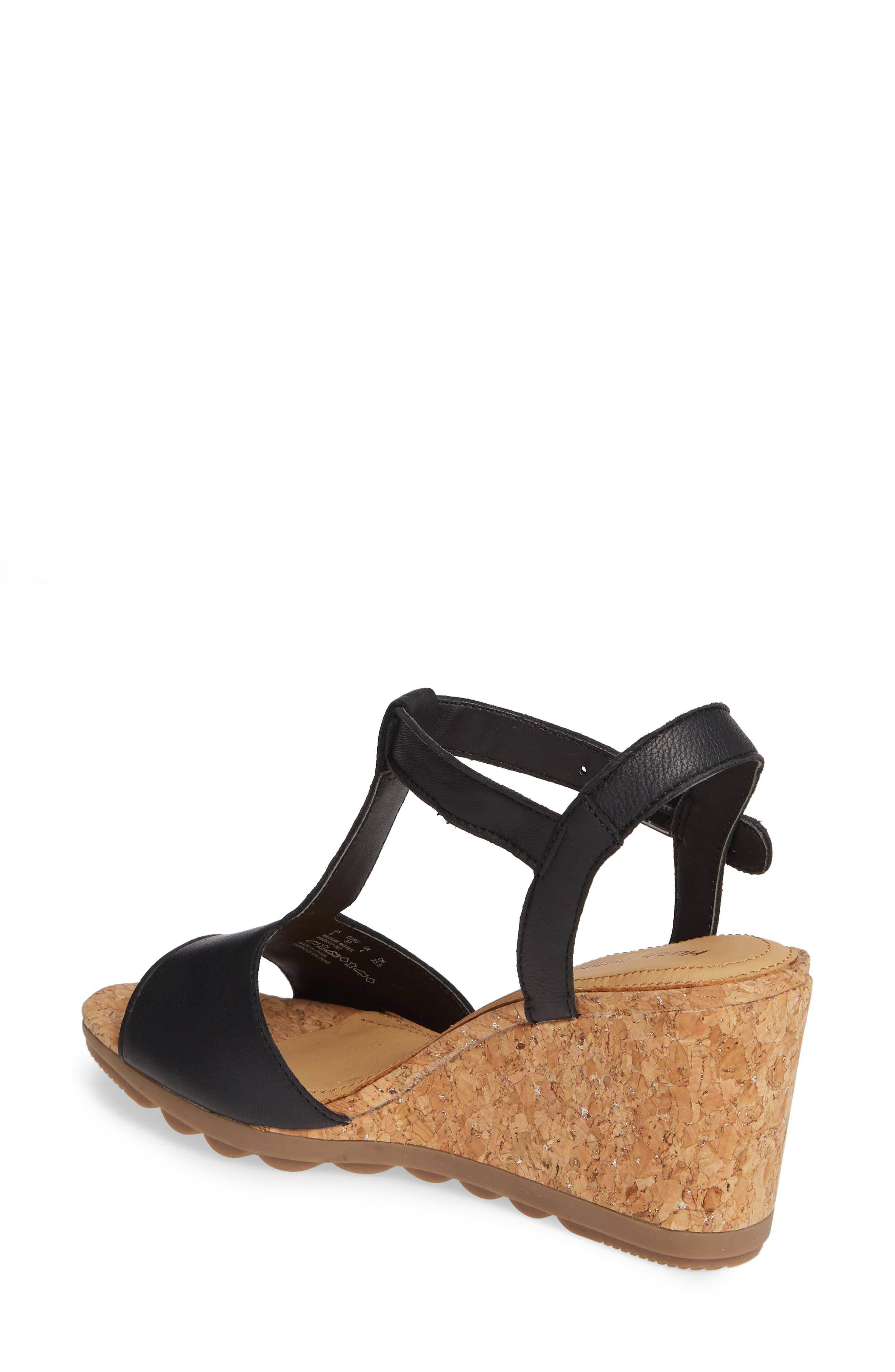 Hush Puppies Pekingese Wedge Sandal in Black - Lyst