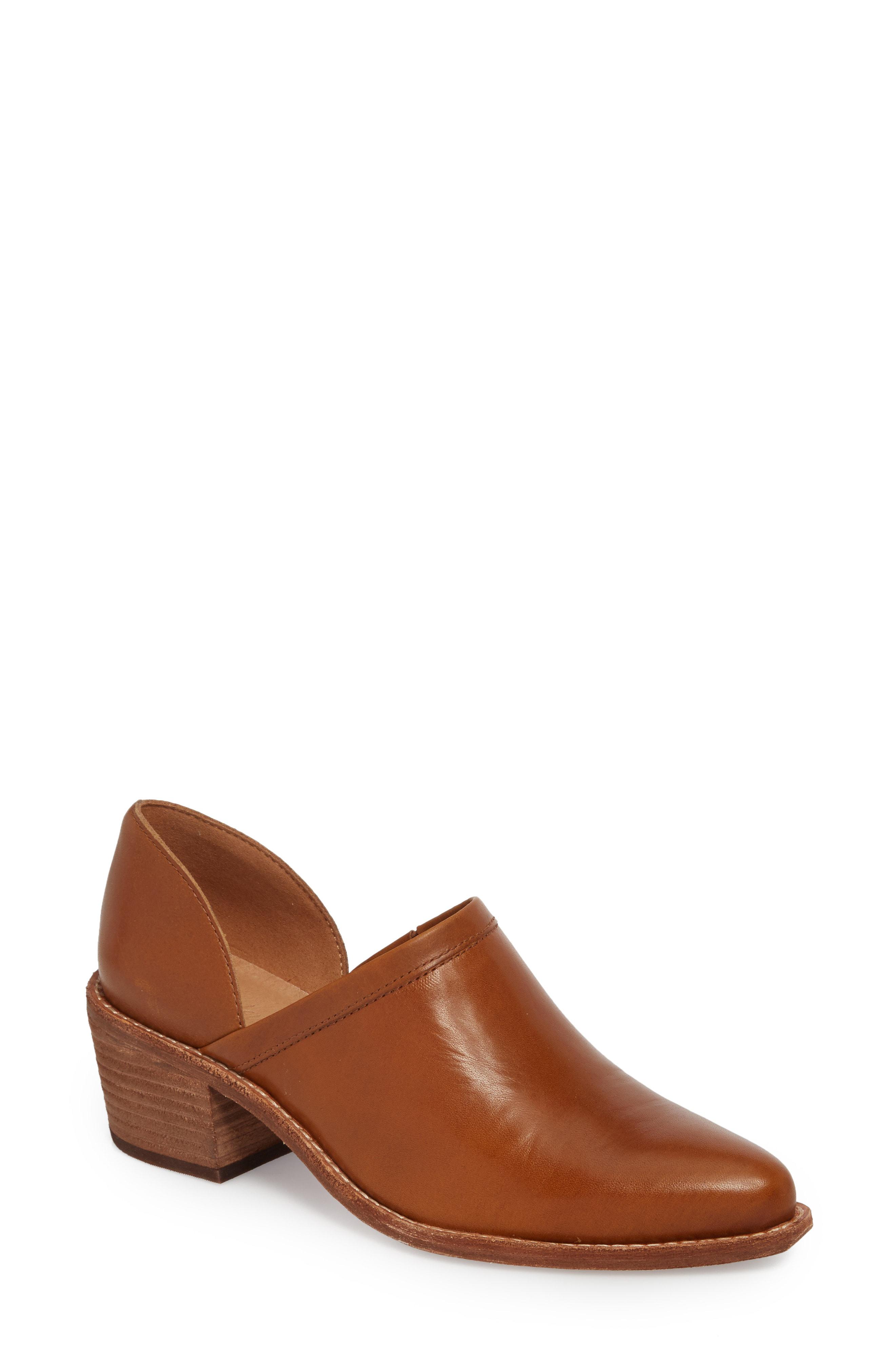 black booties with brown block heel