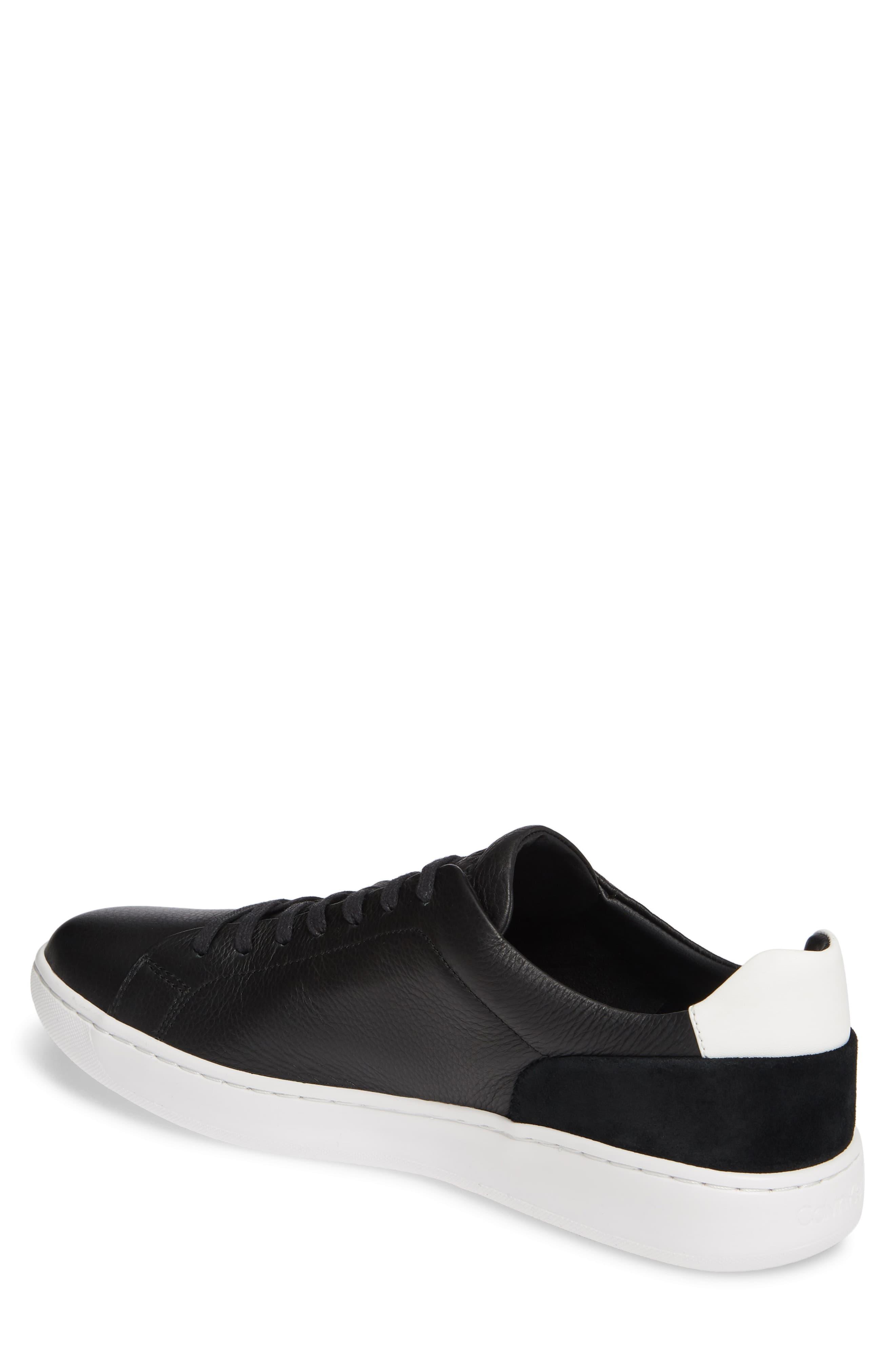 calvin klein leather platform trainers