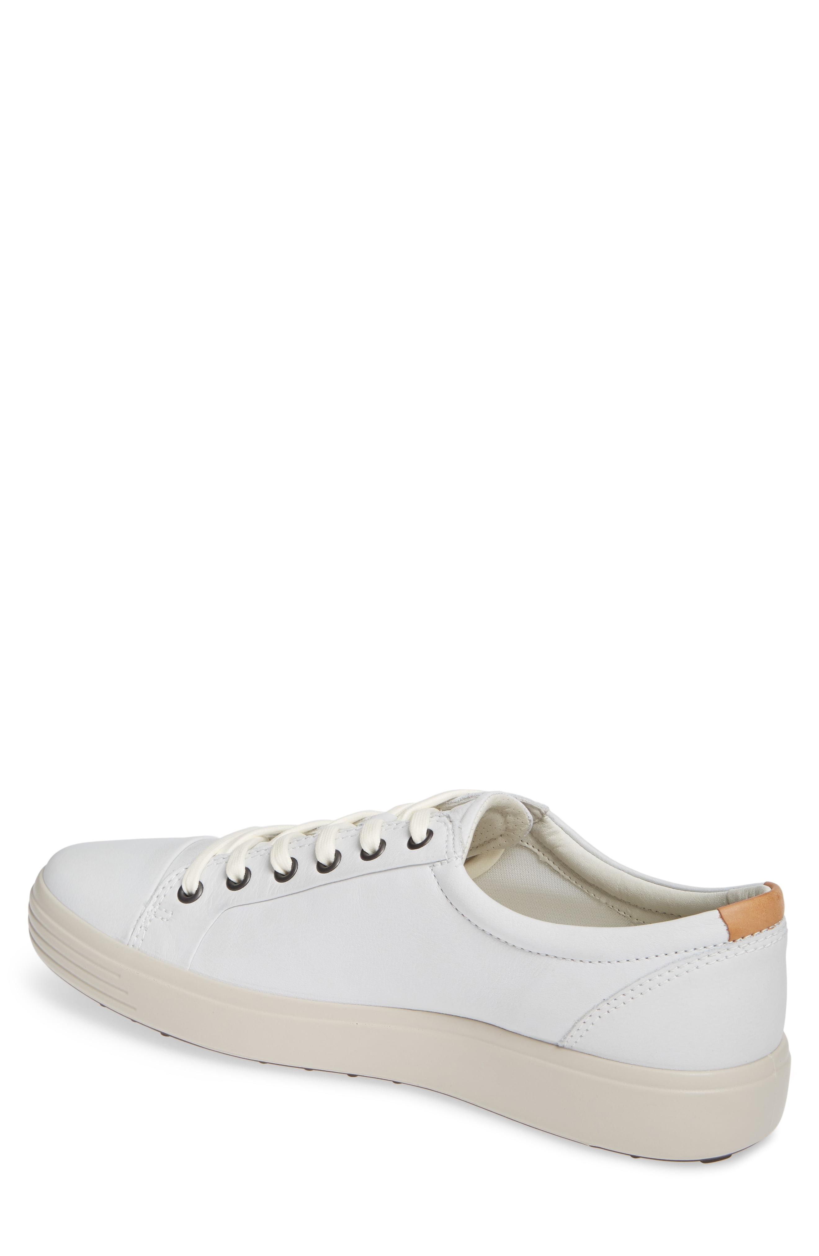 Ecco Soft Vii Lace-up Sneaker in White for Men - Lyst