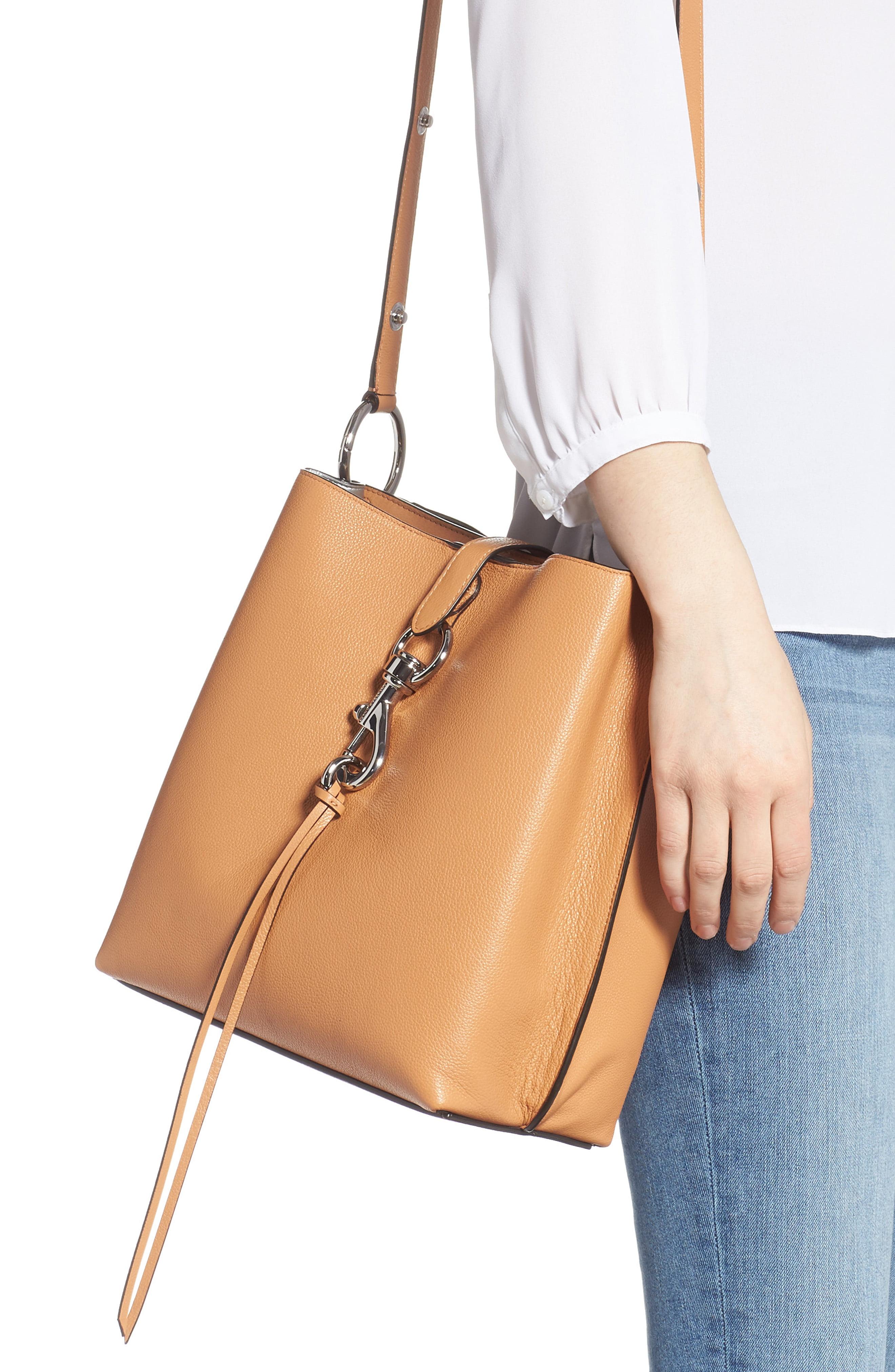 Rebecca Minkoff Megan Leather Crossbody Bag in Natural Lyst