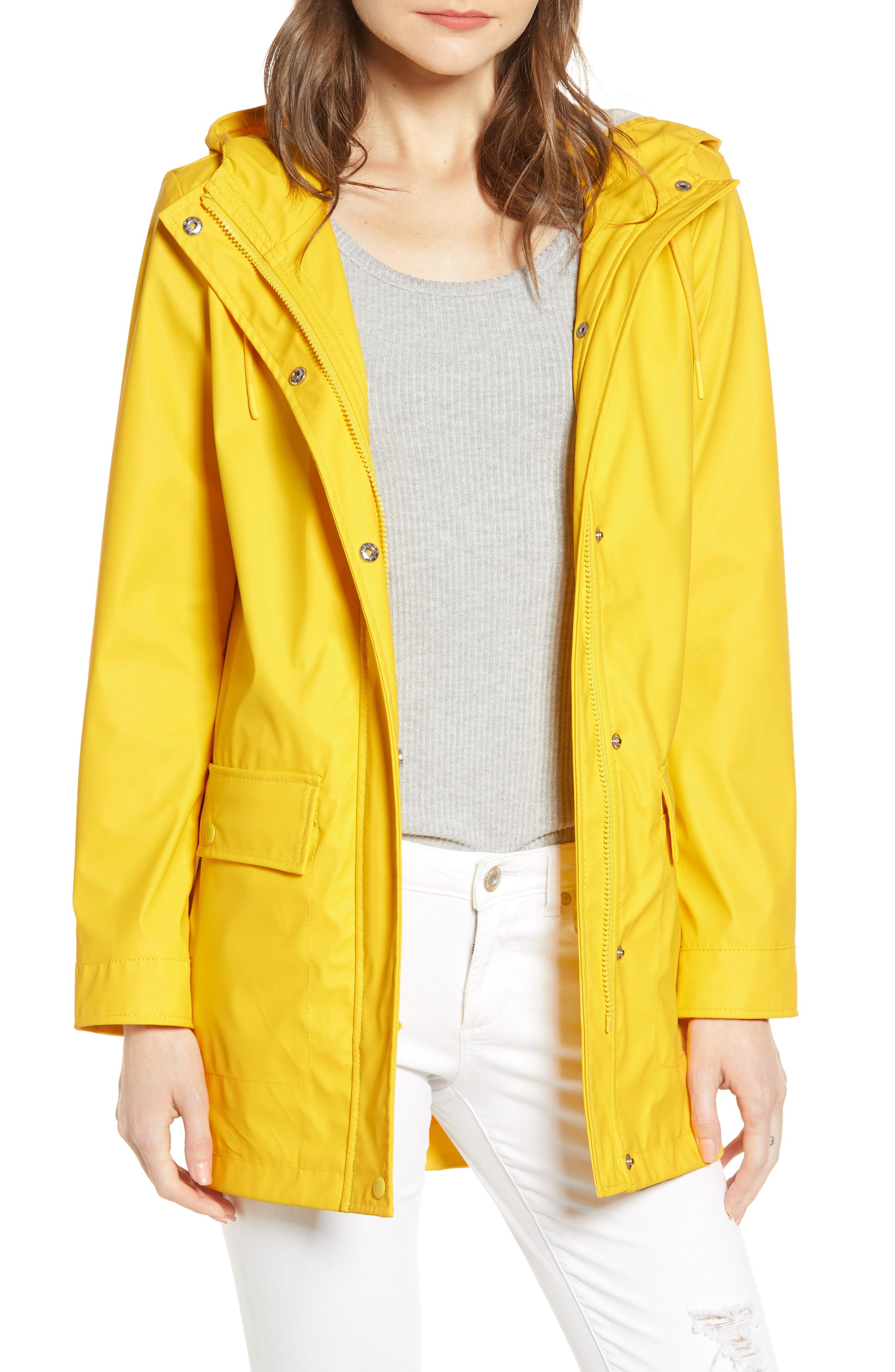 Levi's Hooded Rain Jacket in Yellow Lyst