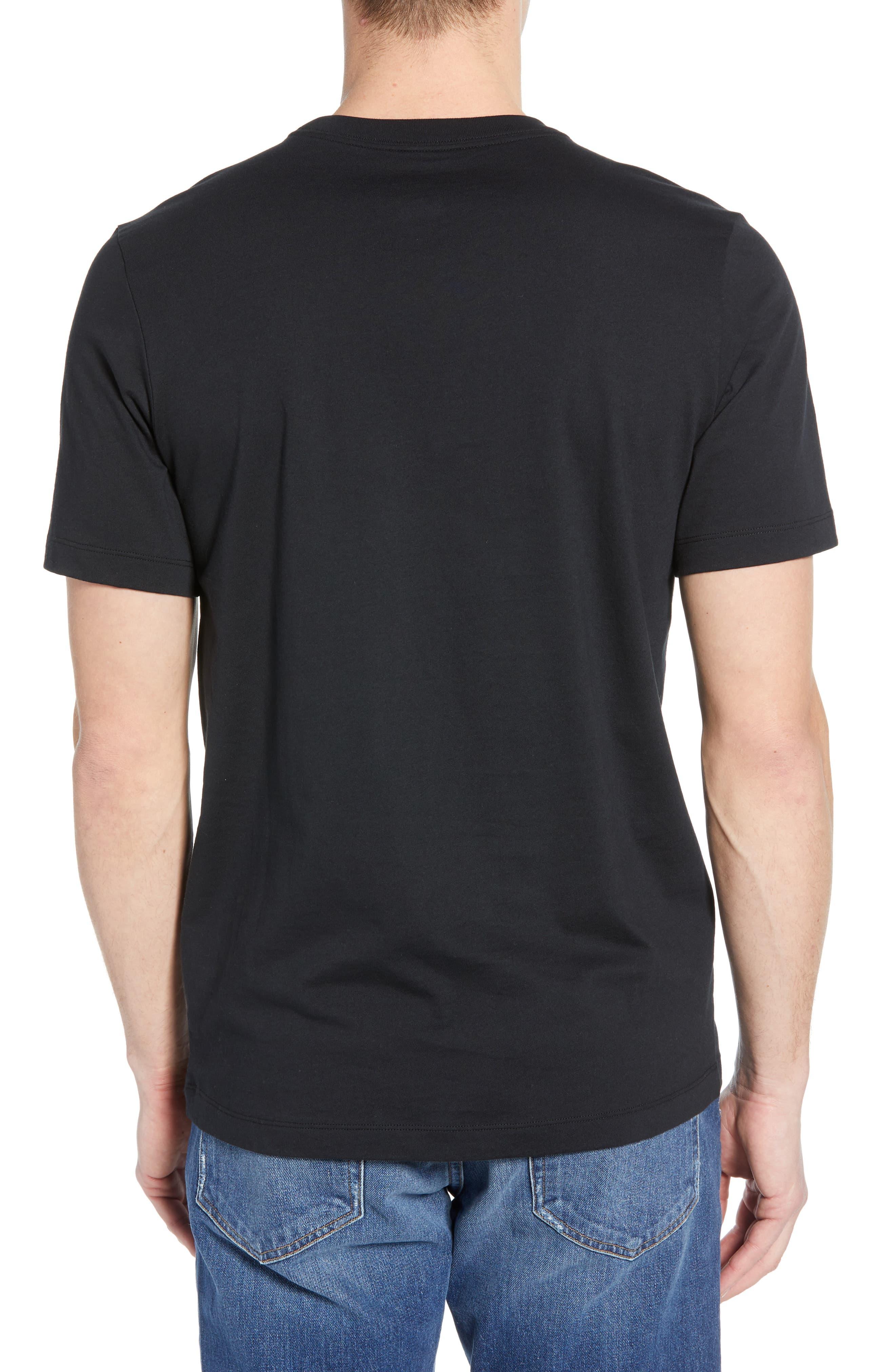 nike t shirts men black