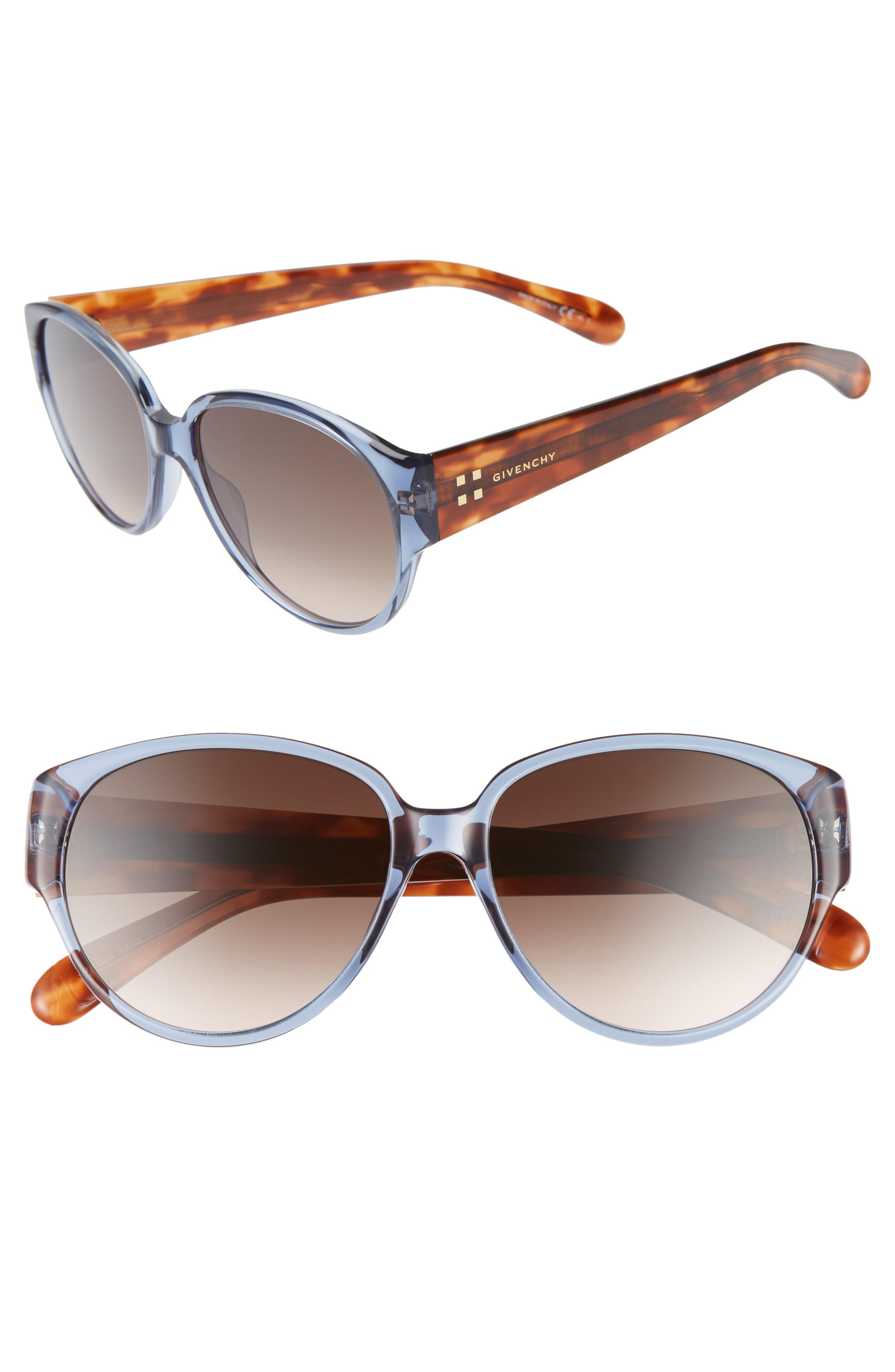 Givenchy 57mm Round Sunglasses In Brown Lyst