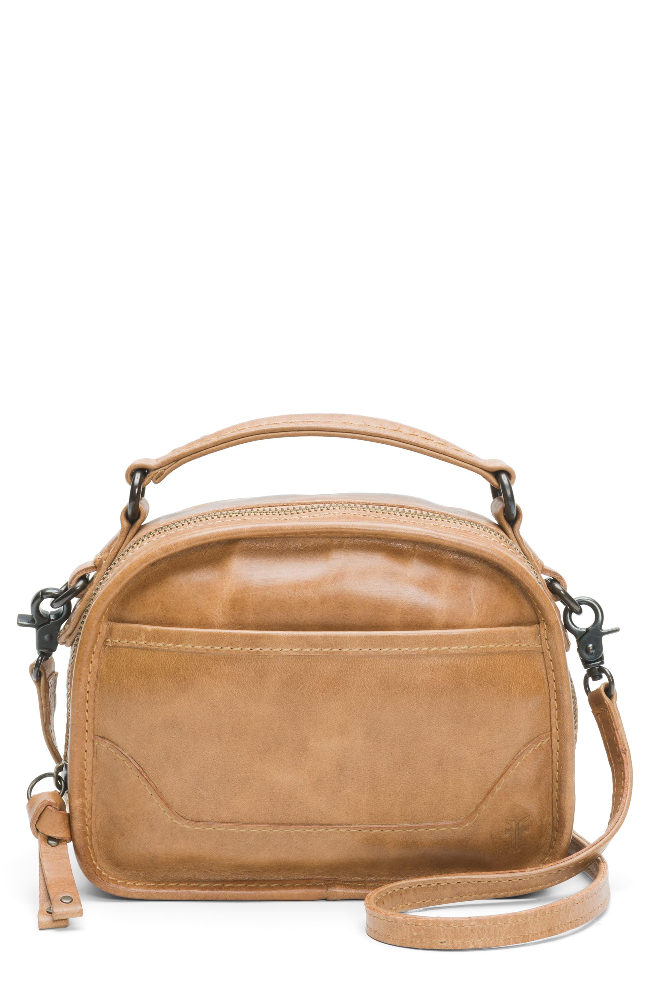 Frye Melissa Mini Leather Crossbody Tote Bag