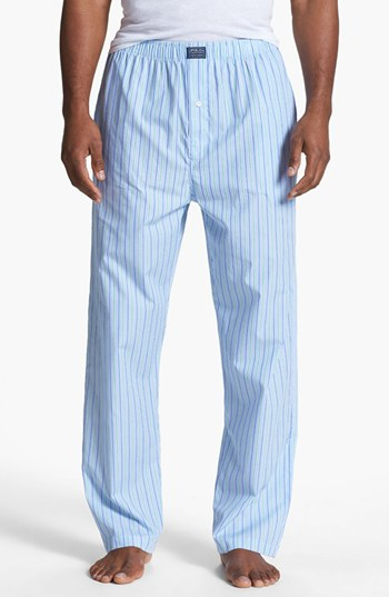 Polo ralph lauren Cotton Pajama Pants in Blue for Men | Lyst