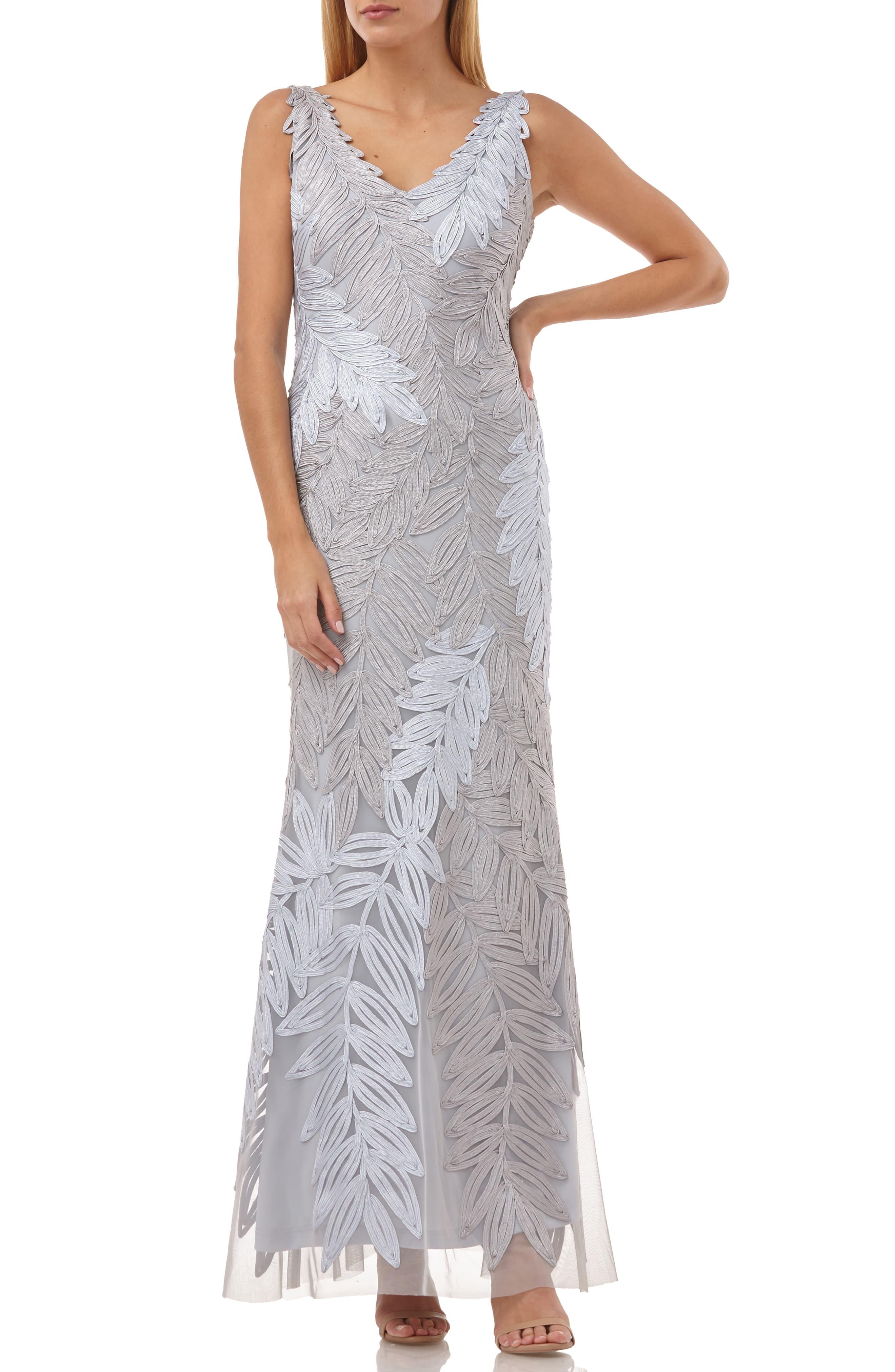 js collections leaf soutache trumpet gown