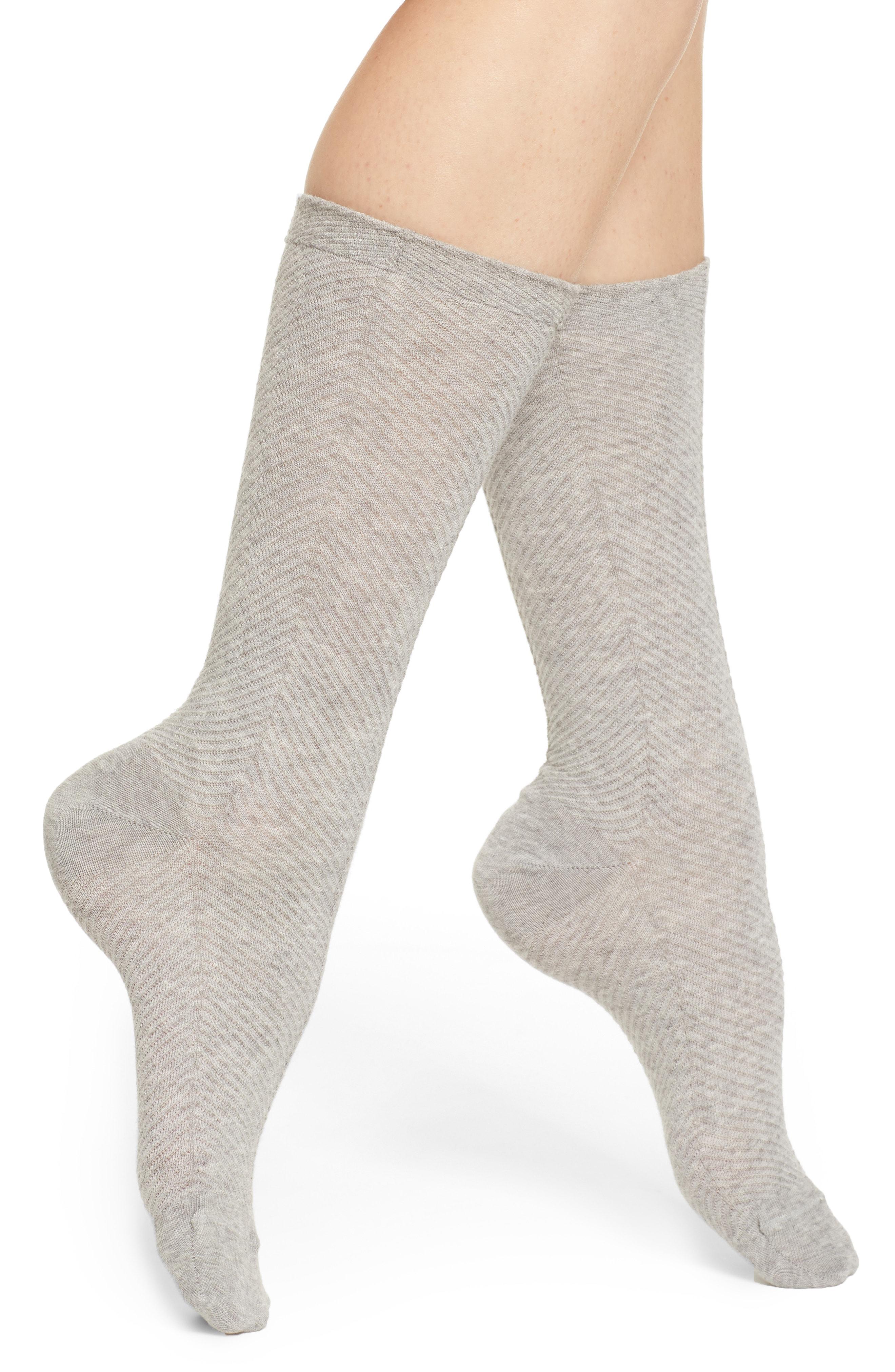 Lyst - Nordstrom Soft Herringbone Trouser Socks in Gray