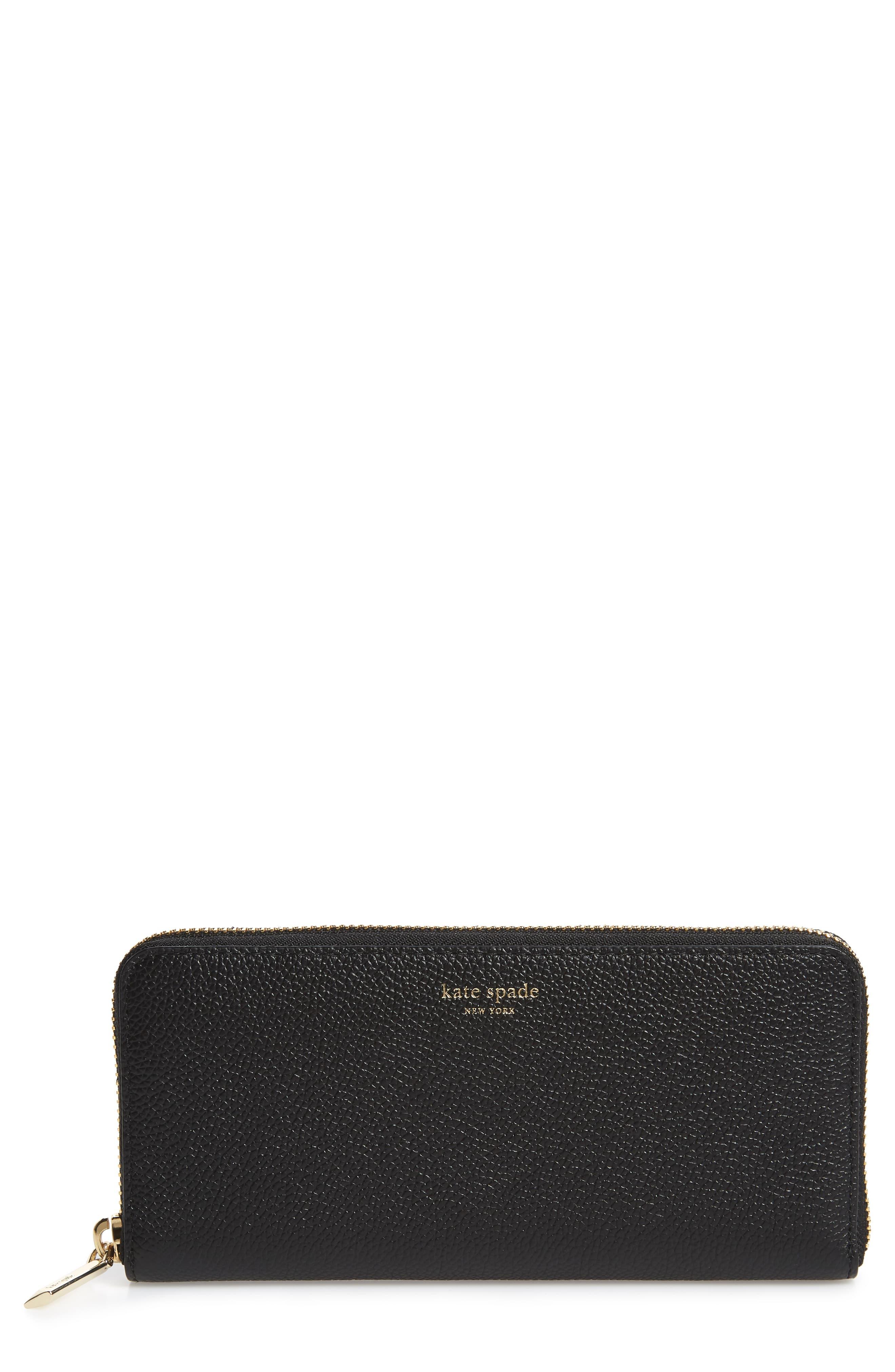 Kate Spade Margaux Slim Continental Wallet in Black - Lyst