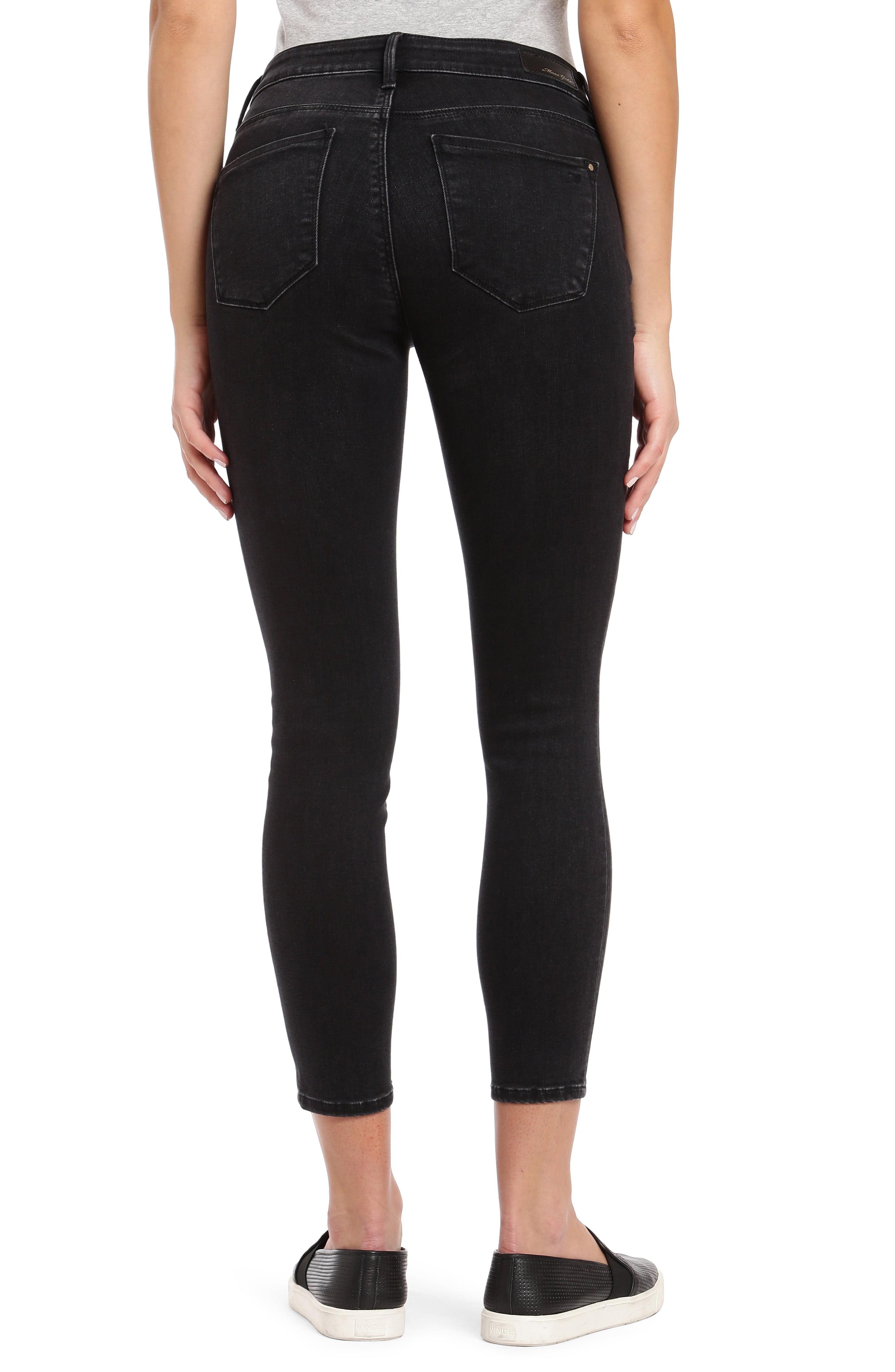 Lyst - Mavi Jeans Tess High Waist Ankle Skinny Jeans in Black