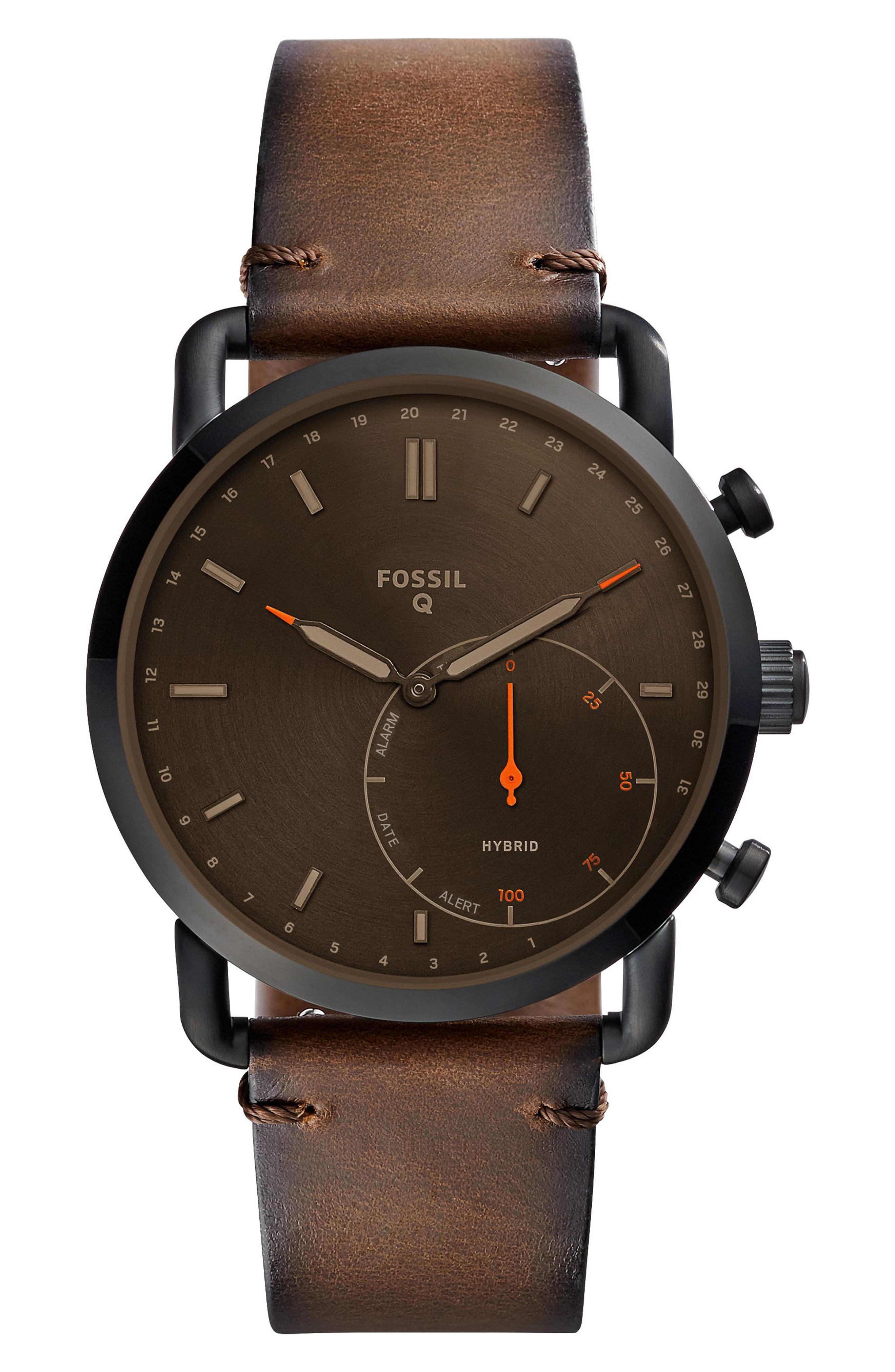 black fossil smart watch