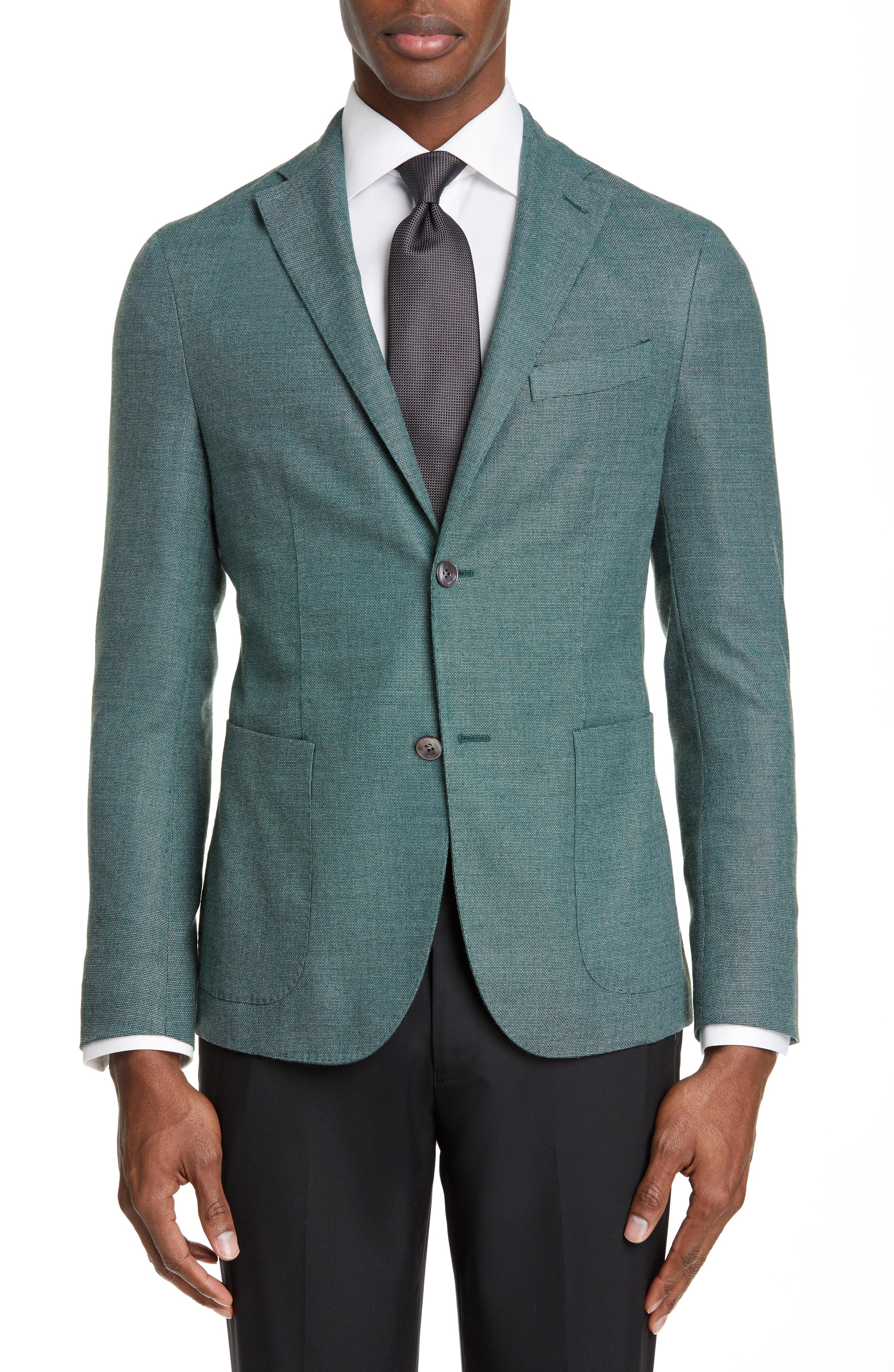Lyst - Boglioli Slim Fit Hopsack Wool Blend Sport Coat in Green for Men
