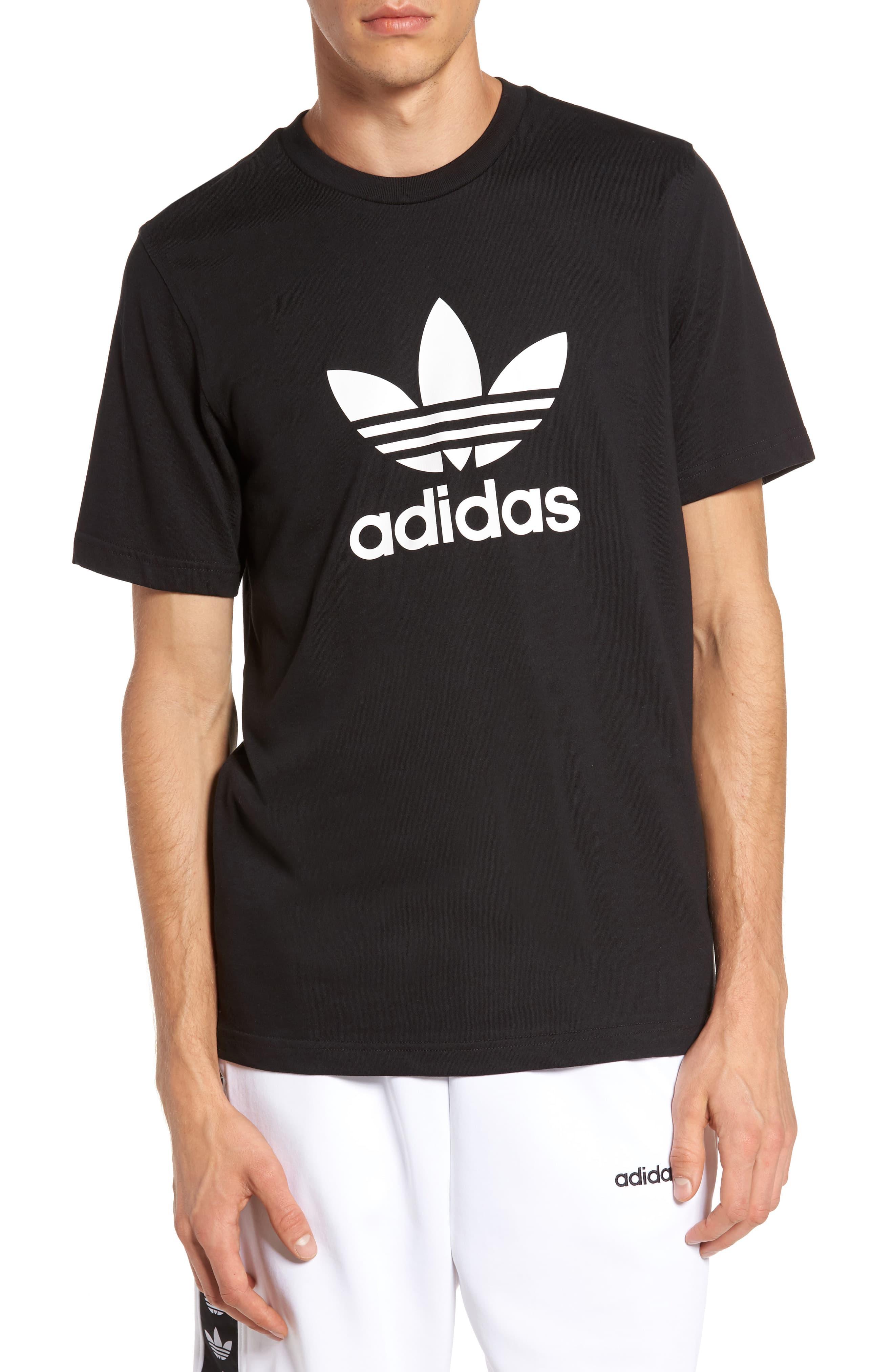 adidas Originals Trefoil Graphic T-shirt in Black for Men - Save 37% - Lyst