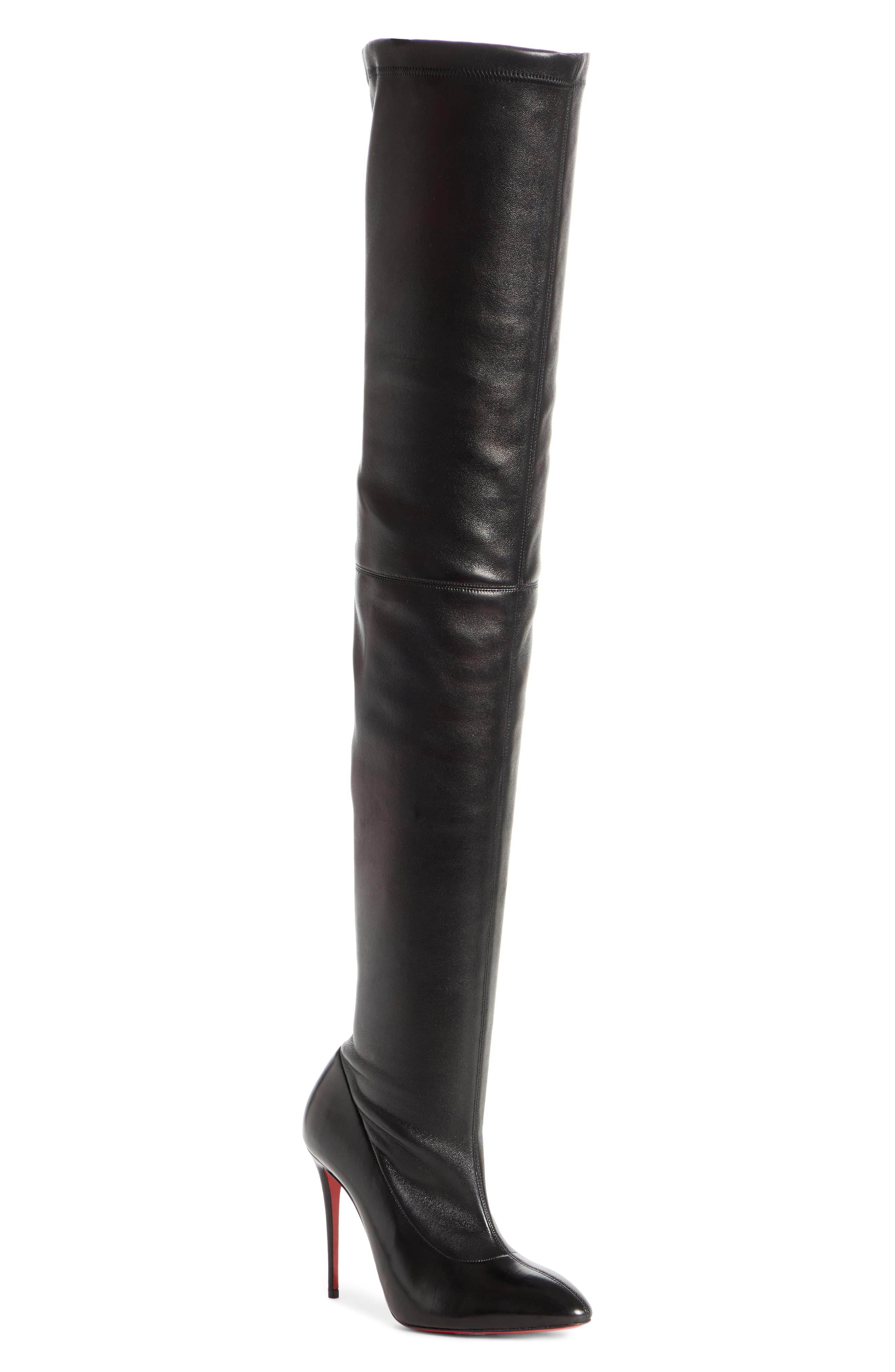 Christian Louboutin Elouix Over The Knee Boot in Black - Lyst