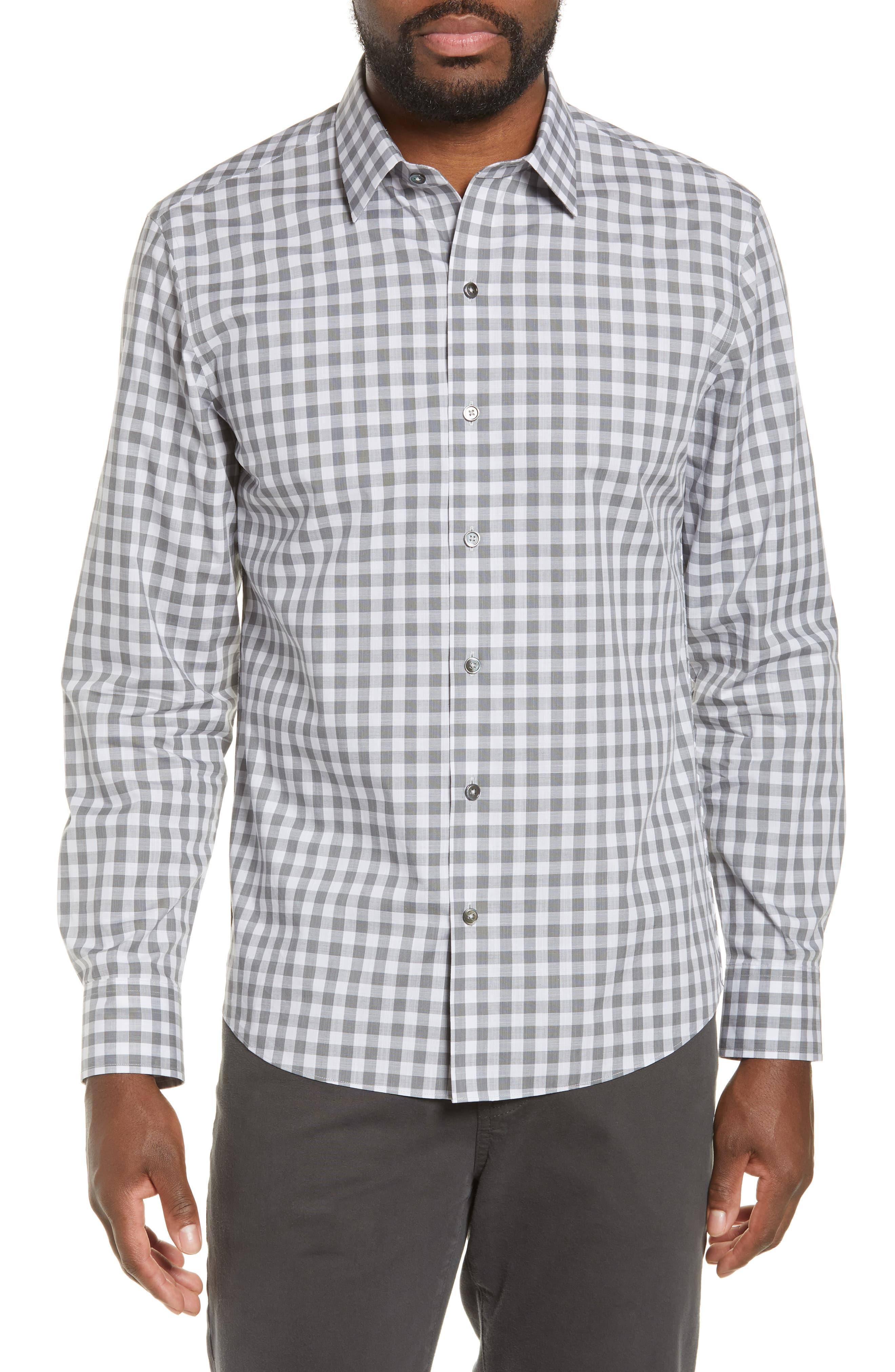 kleren chapell men's grey regular fit formal shirt