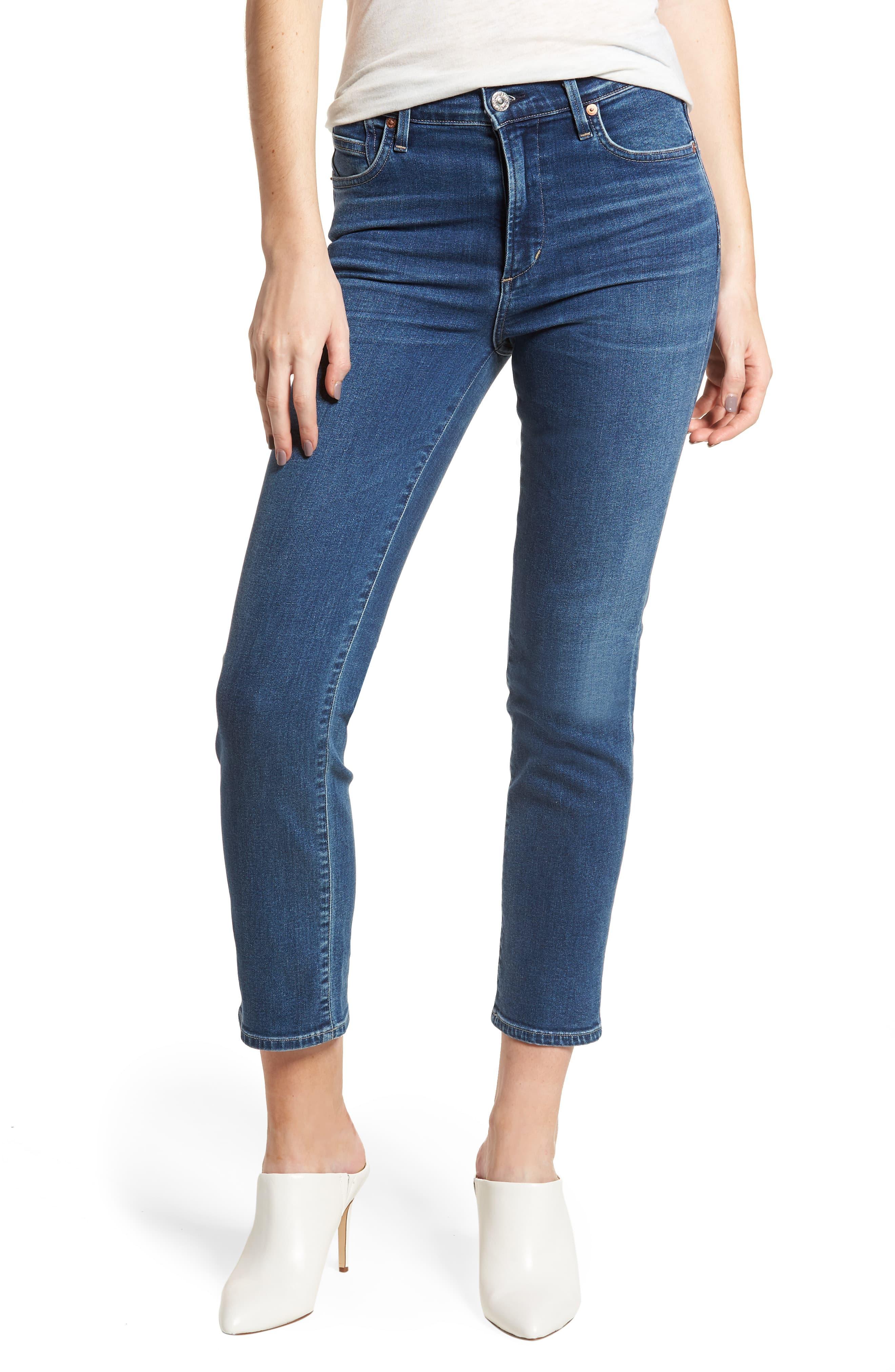 Citizens of Humanity Denim Cara Ankle Cigarette Jeans in Blue - Lyst