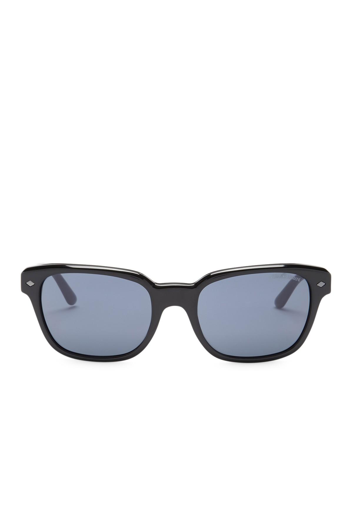 Lyst Giorgio Armani Mens Square Sunglasses In Black For Men 1978