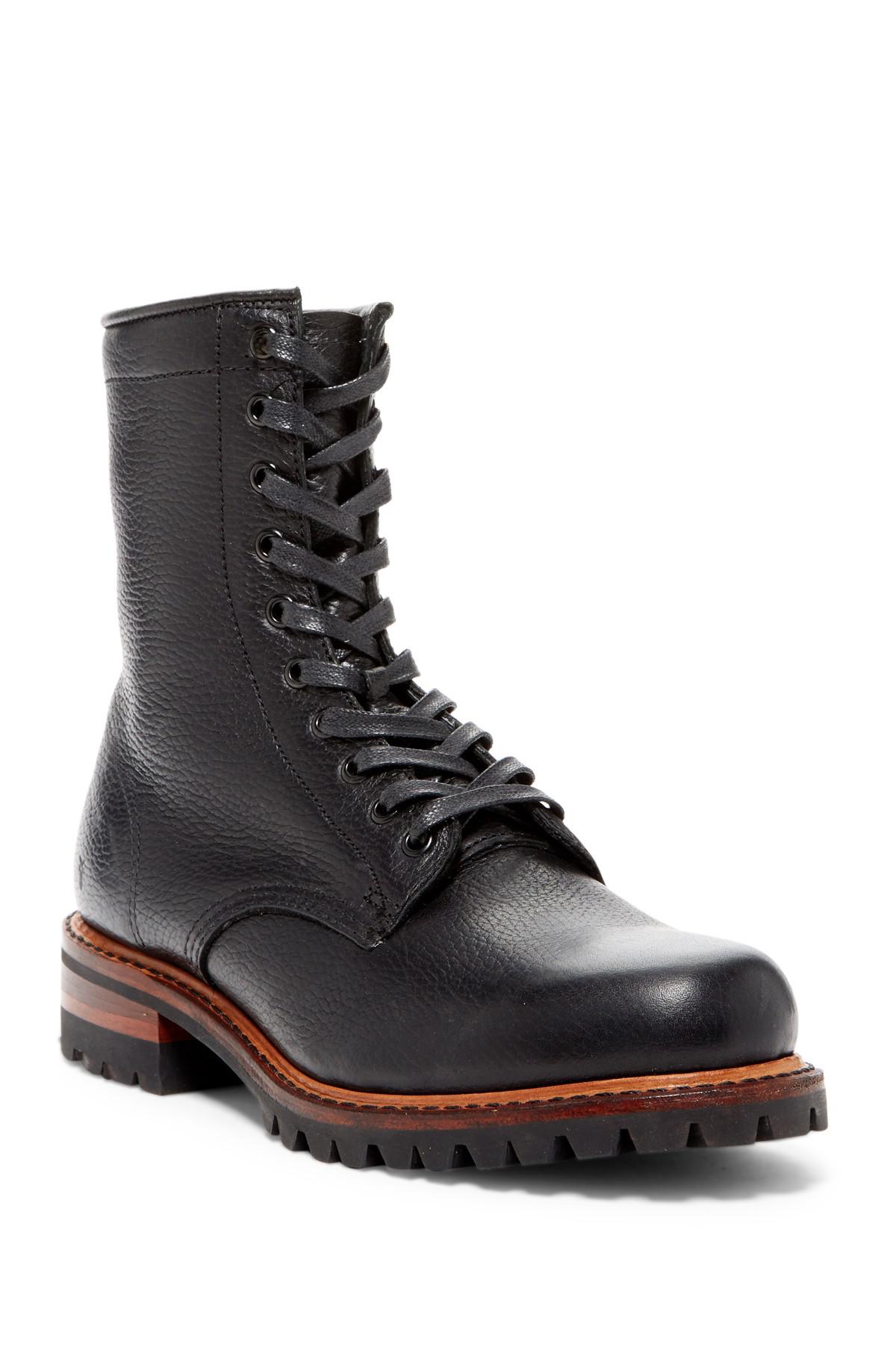 frye logger boots men's