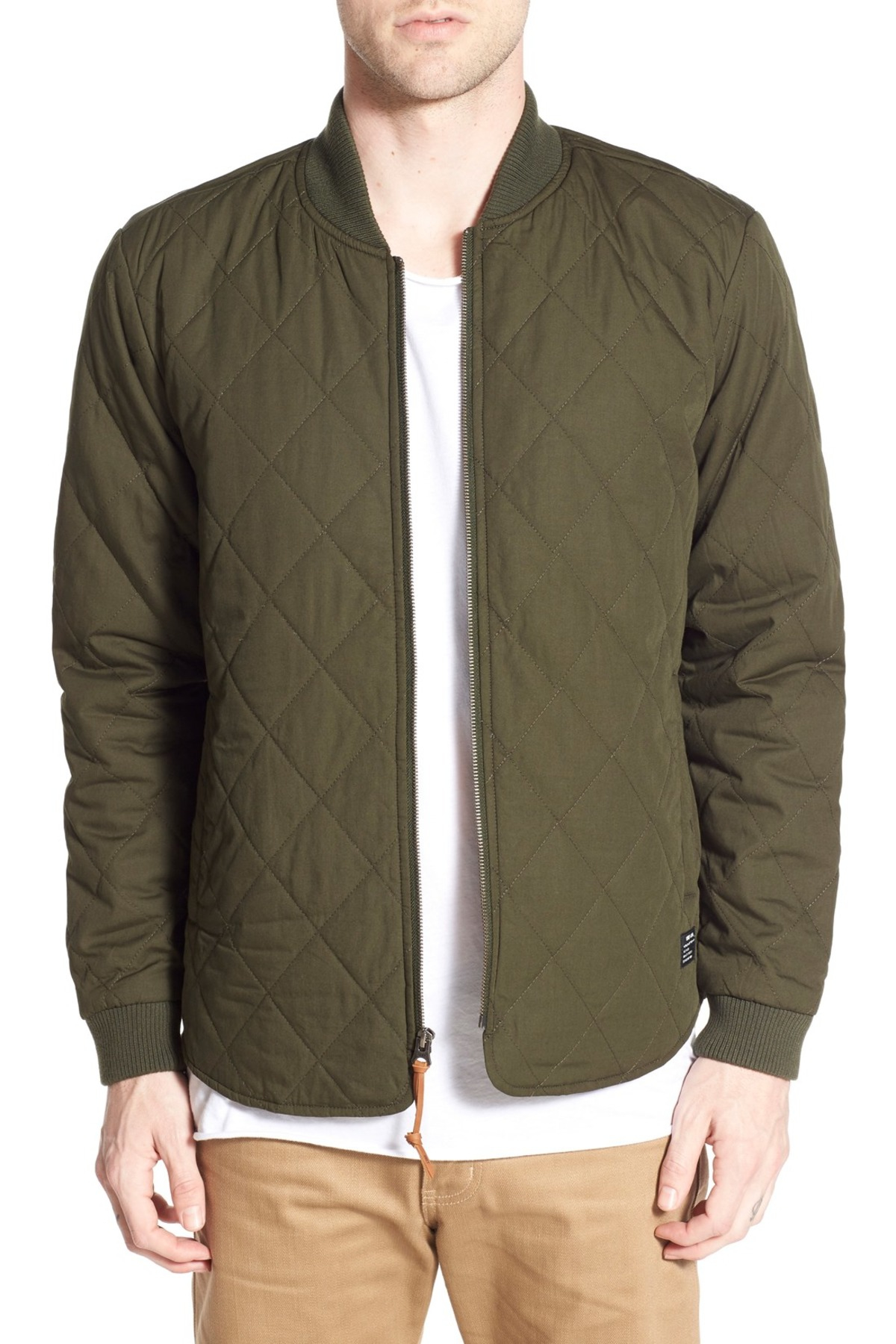 Lyst - Obey Parker Quilted Jacket in Green for Men