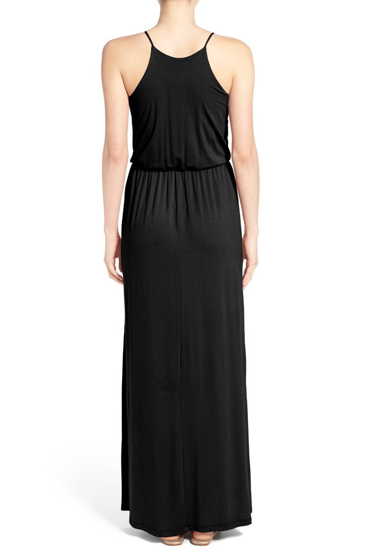 lush black maxi dress